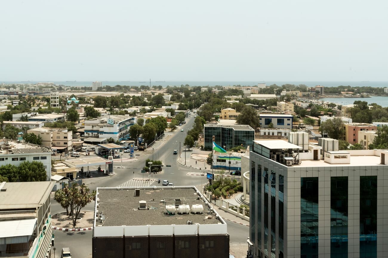 Boulevard de la Republique, the busiest streets in Djibouti