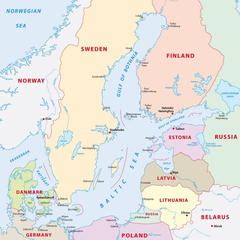 The Baltic States | Mappr