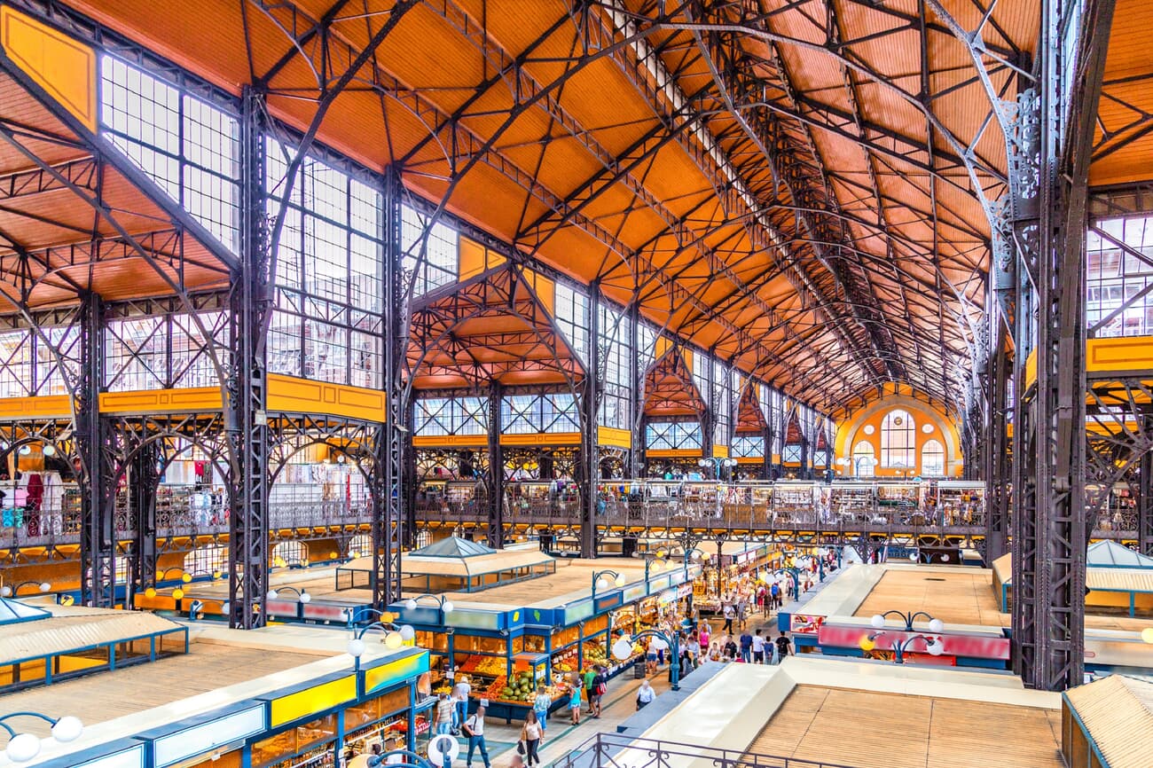 Central Market Hall, by Hungarian architect Samu Pecz