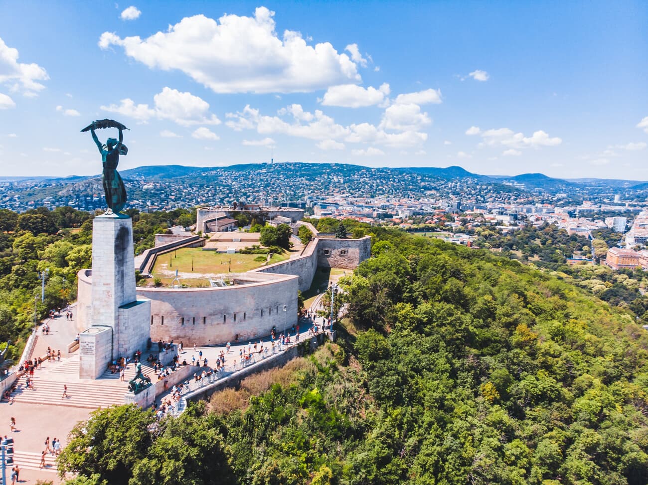 View of Citadella Fortress and Liberty Statue
