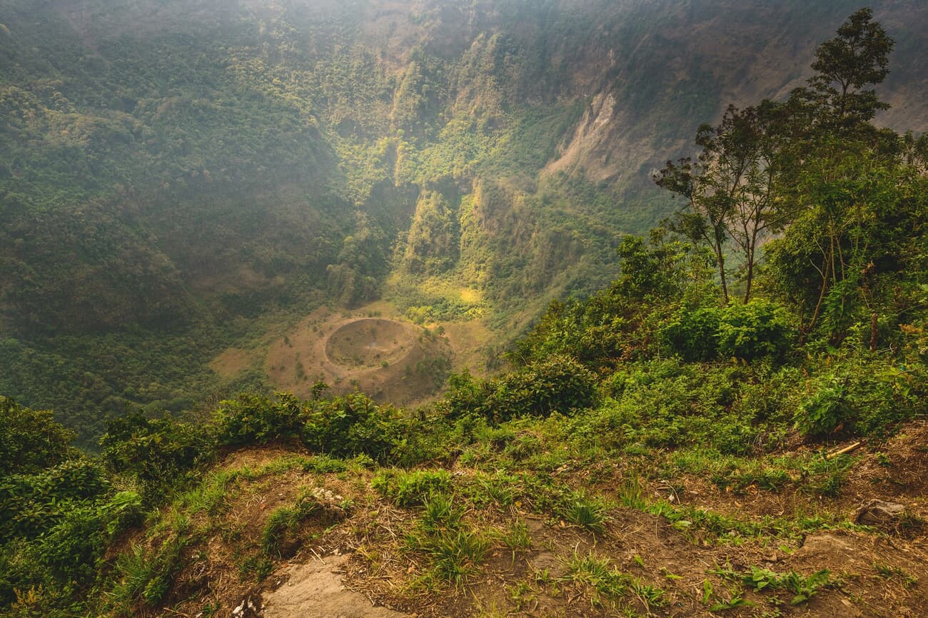 Crater inside the El Boqueron Park