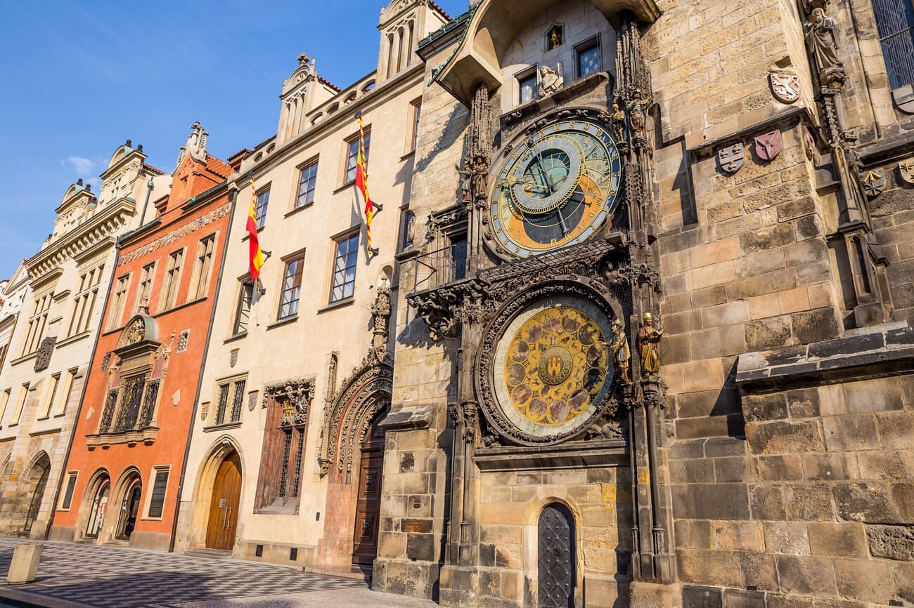 Astronomical clock in Old Town Square in Prague