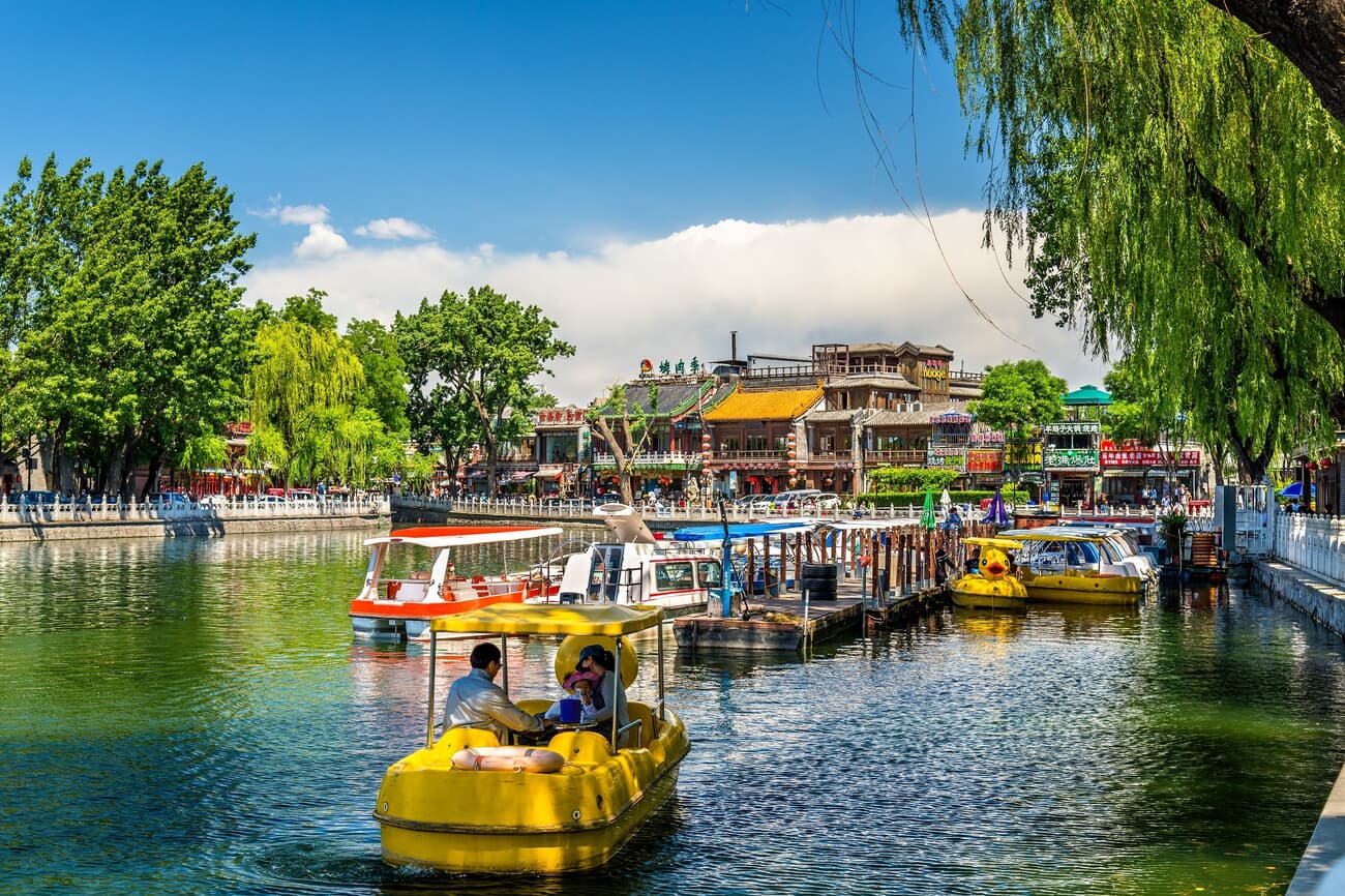 Boats on Qinghai Lake
