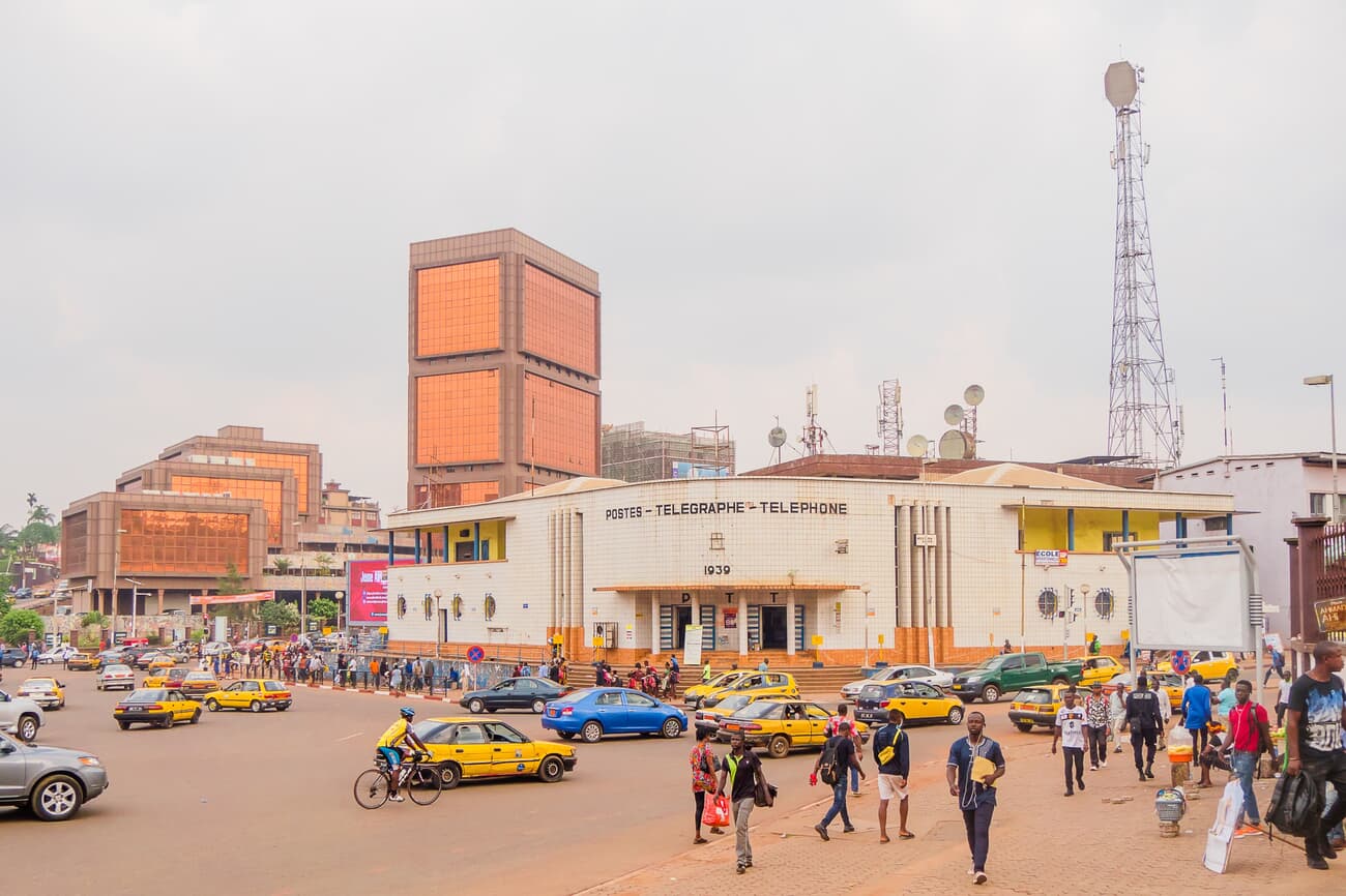 Yaoundé centre/cameroon 15/02/2020 : view on the old building