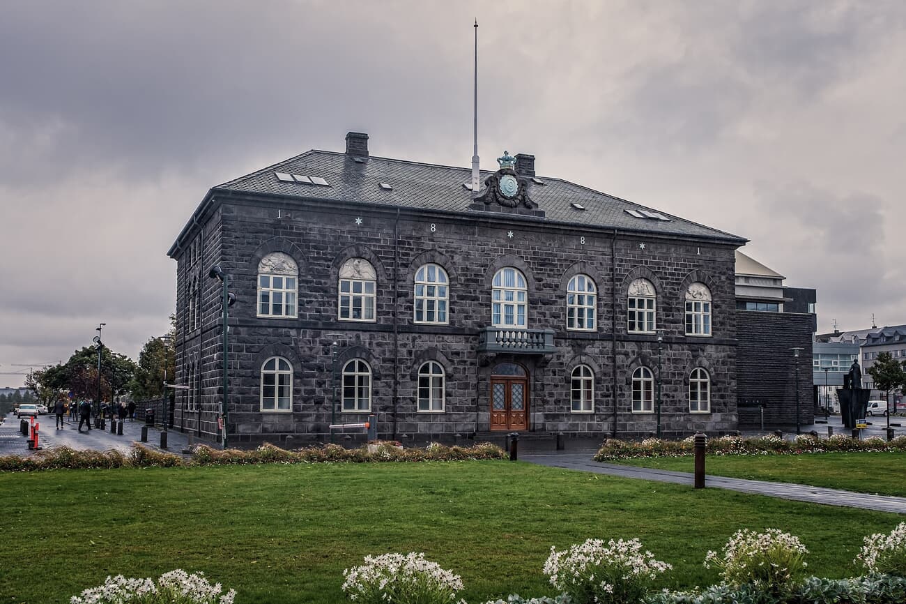 Alþingishúsið is a historical and political landmark in Reykjavik