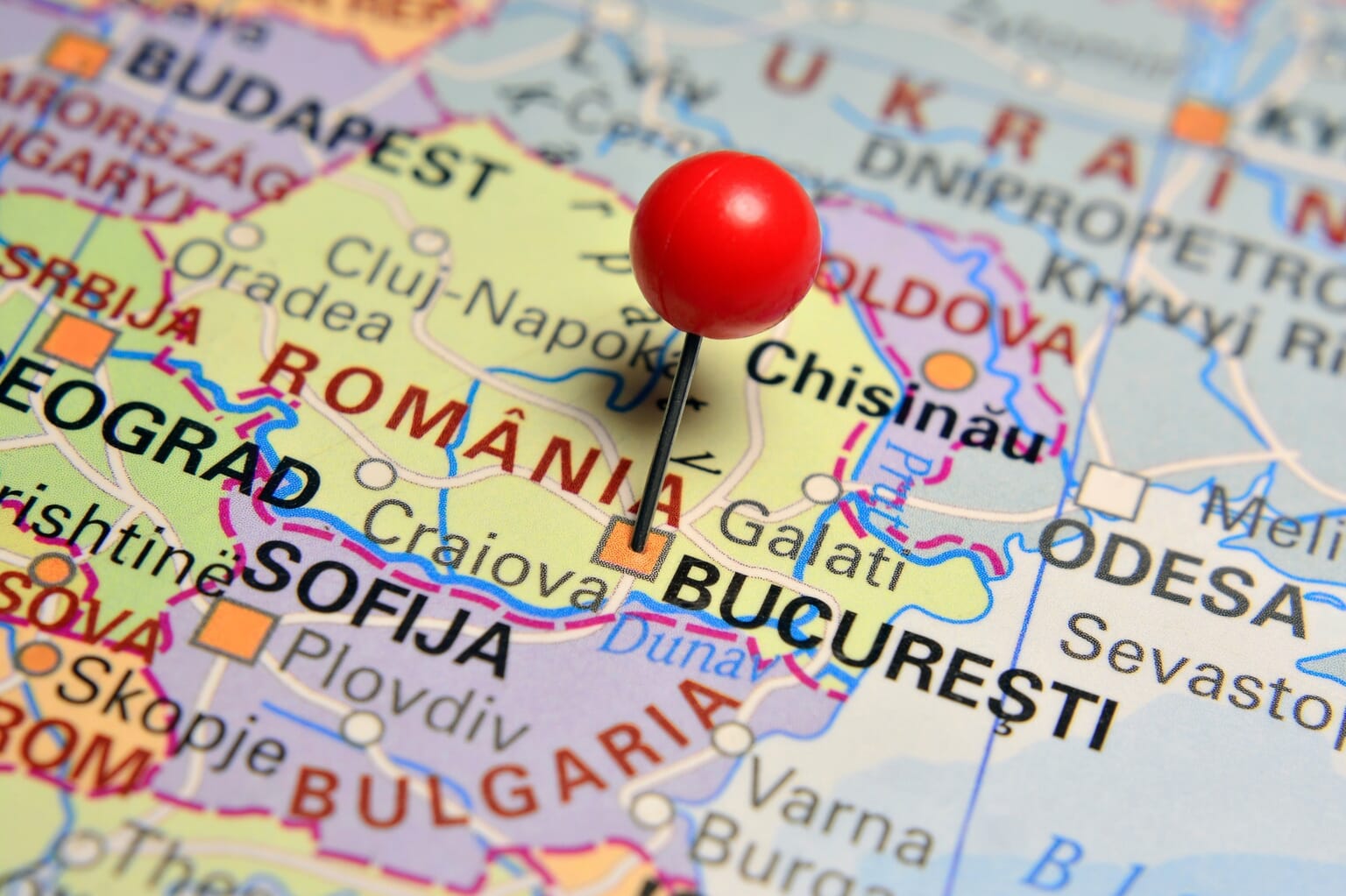 What is the Capital of Romania? Mappr