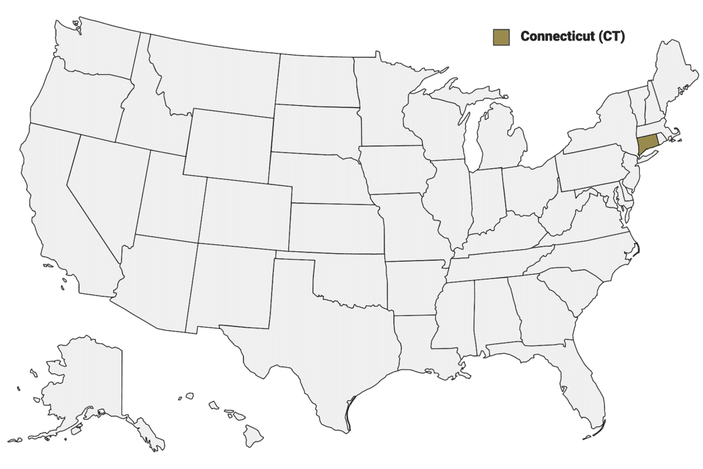 Connecticut Counties Map | Mappr
