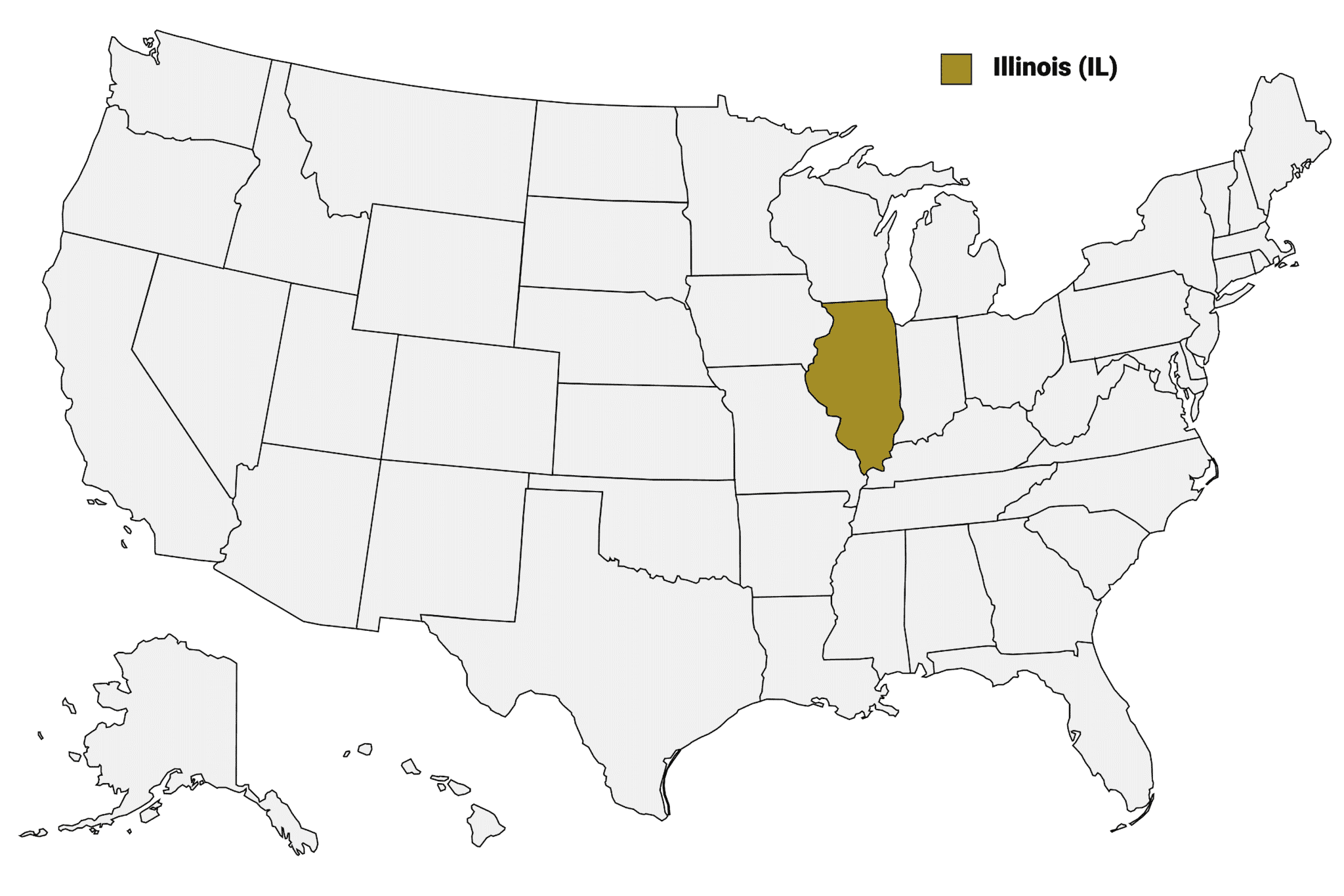 Illinois Counties Map | Mappr