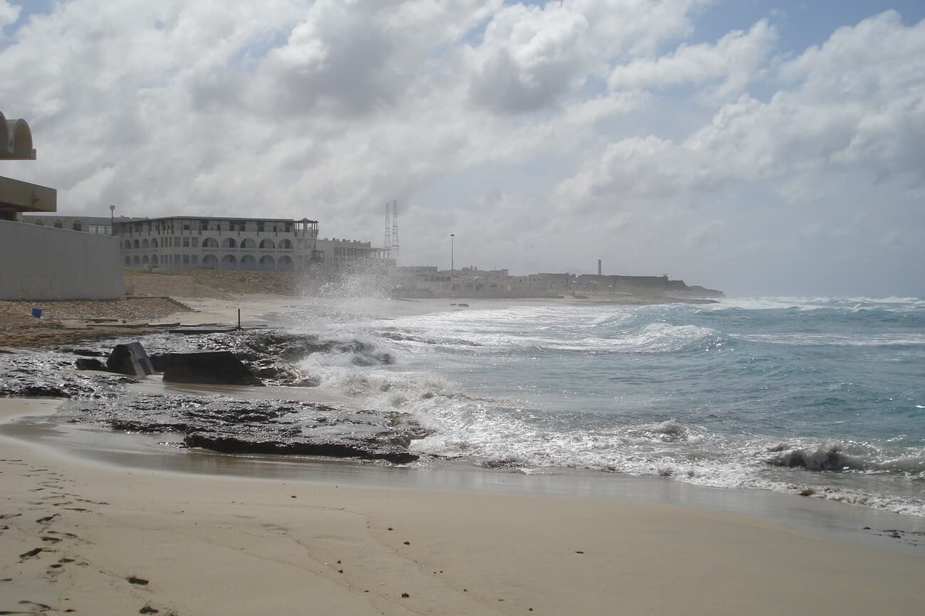 This popular beach area is located west of Tripoli in the suburb of Janzour.