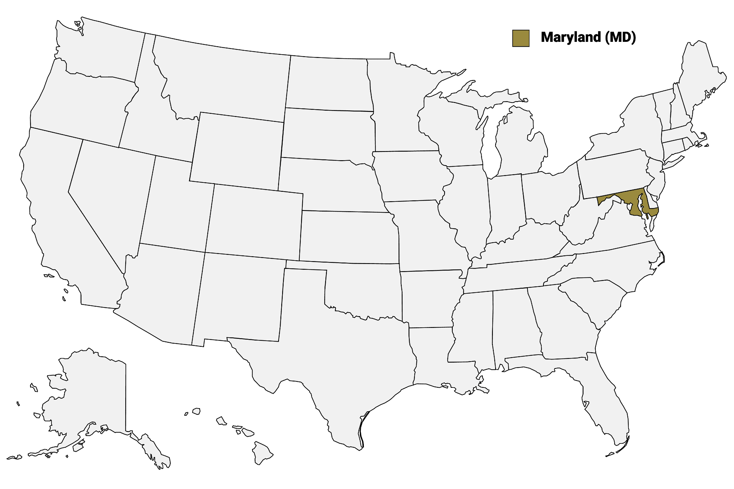 Maryland Counties Map | Mappr