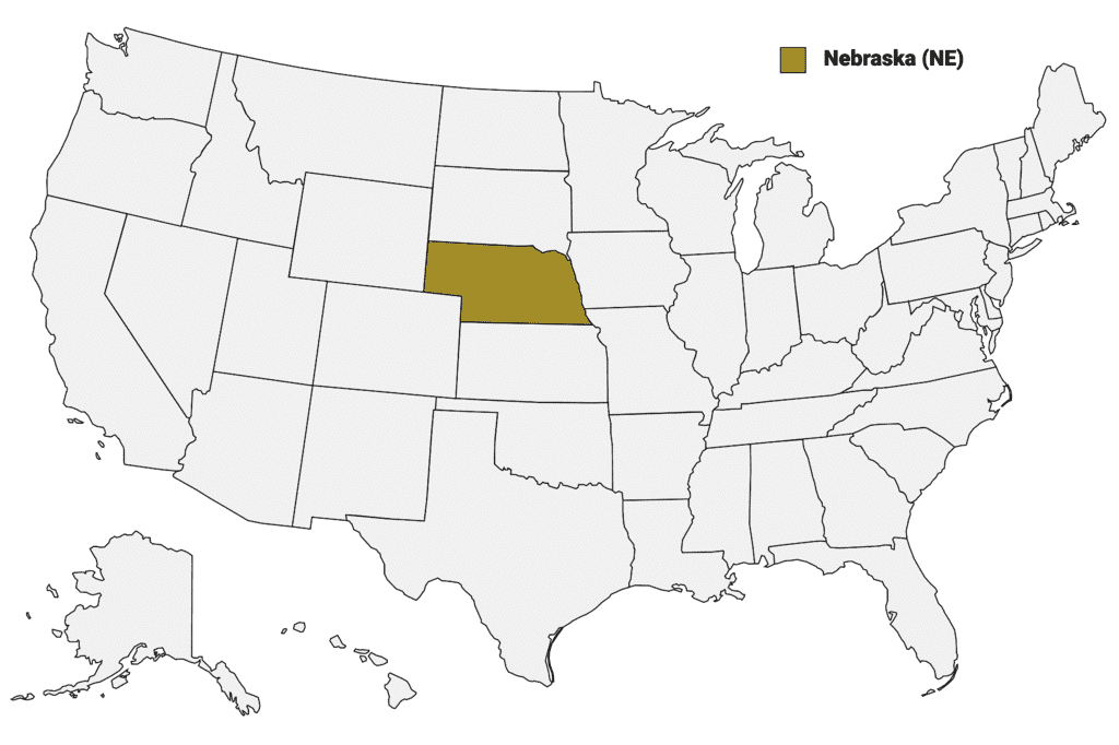 Nebraska Counties Map | Mappr