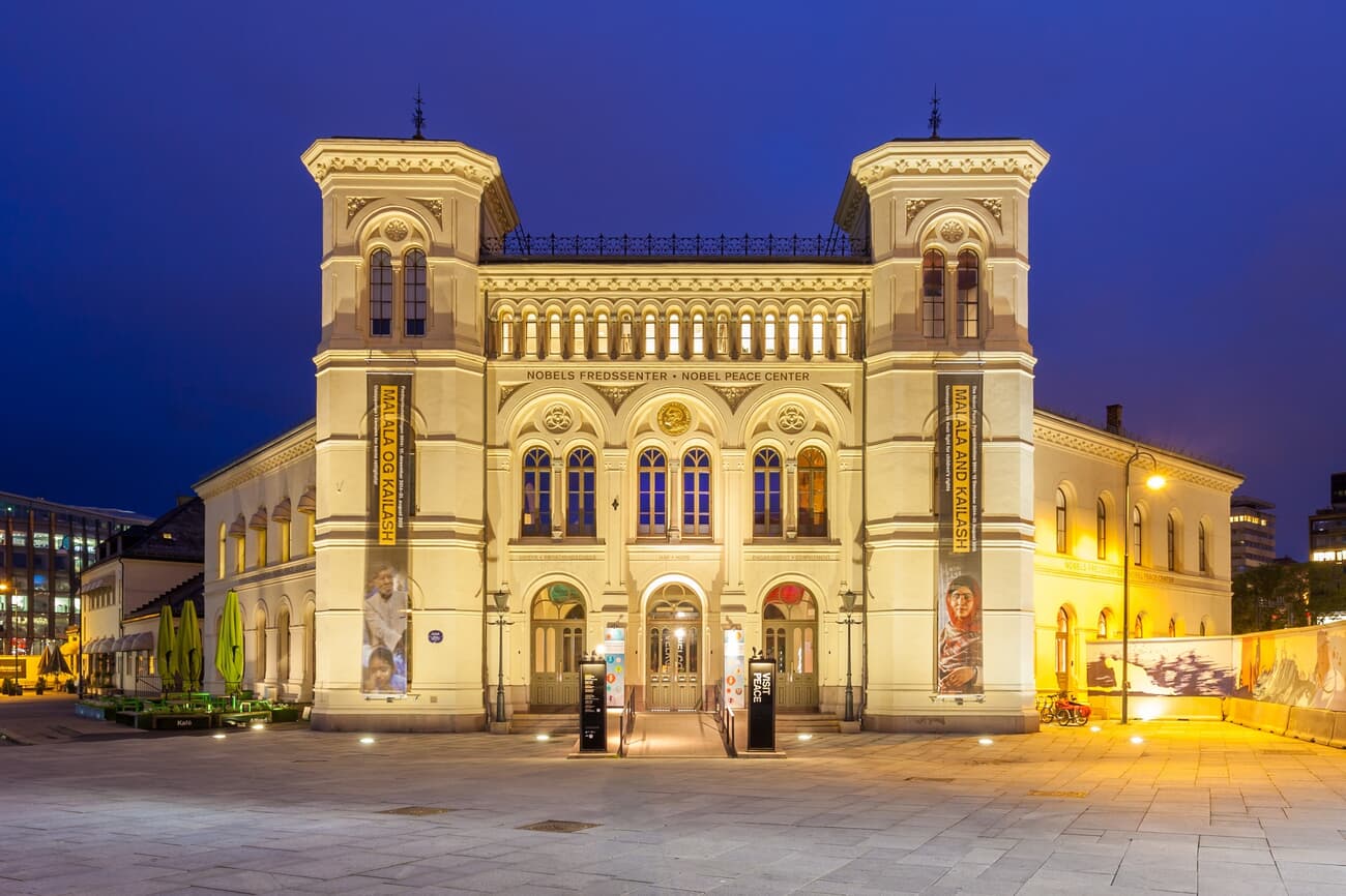 Exterior of the Nobel Peace Center in Oslo