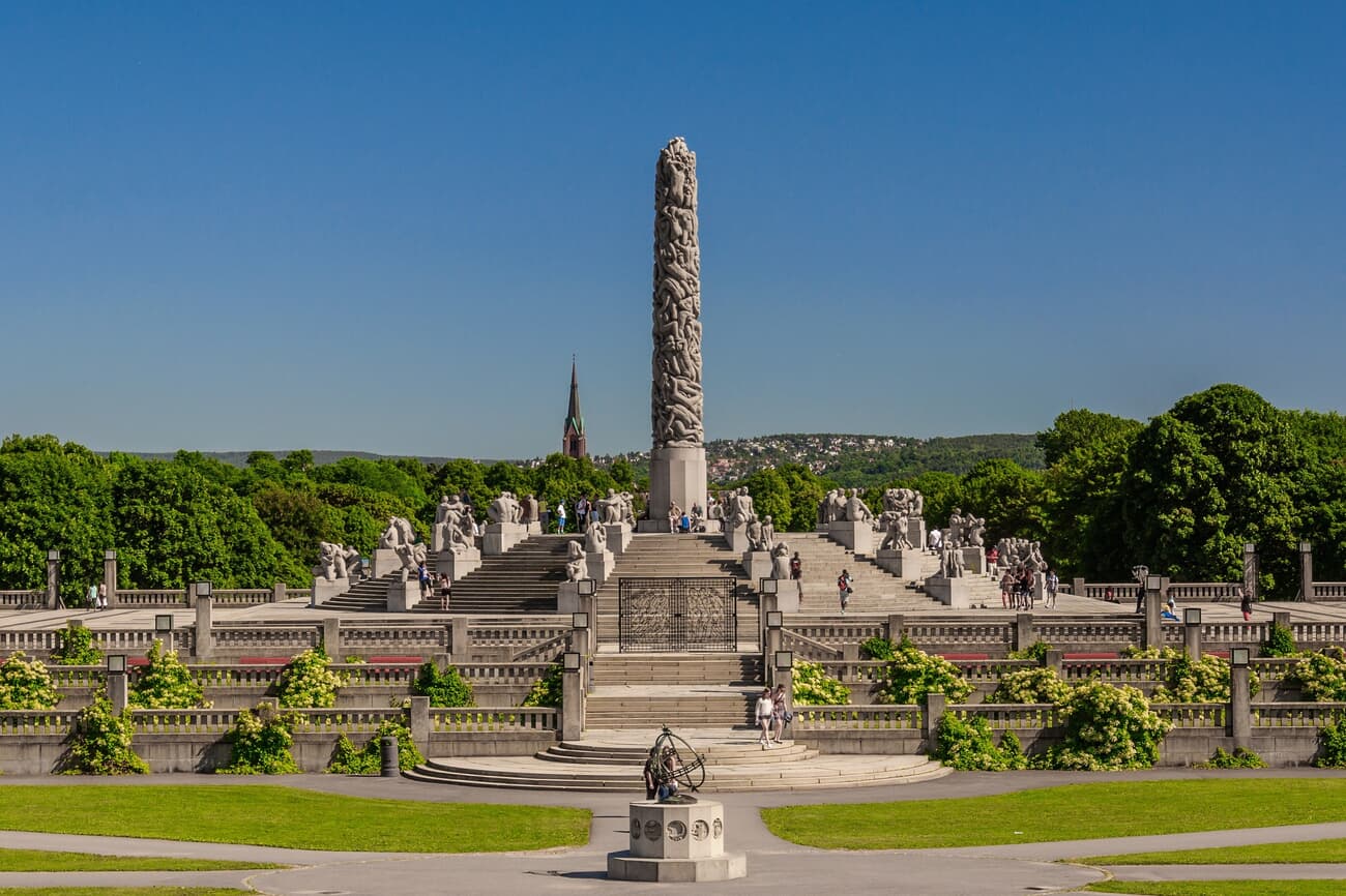 Sculptures inside the Vigeland Sculpture Park