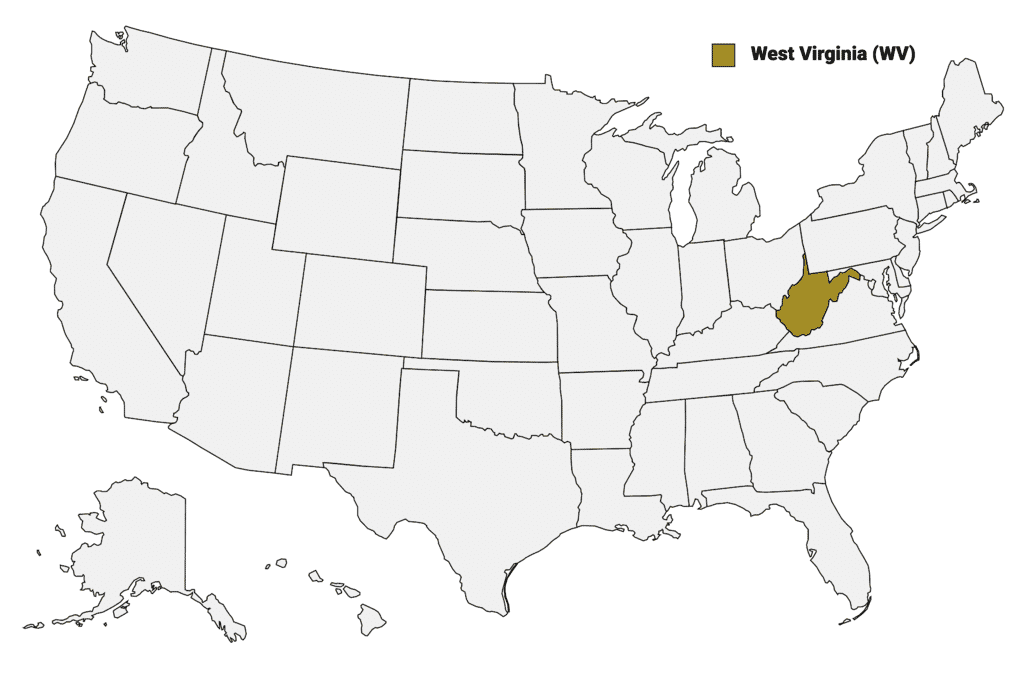 Wv Postcode Ap West Virginia Counties Map | Mappr