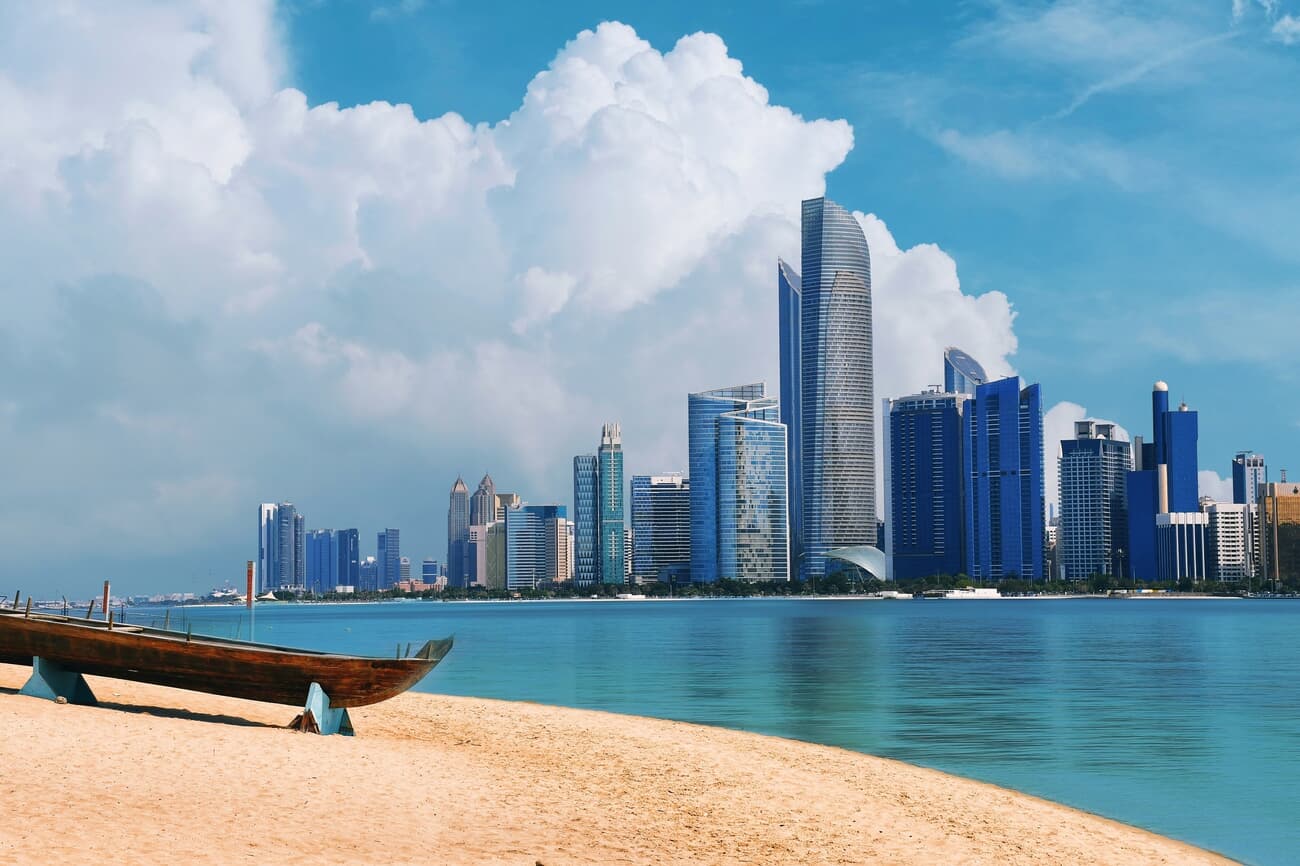 Corniche beach abu dhabi united arab emirates