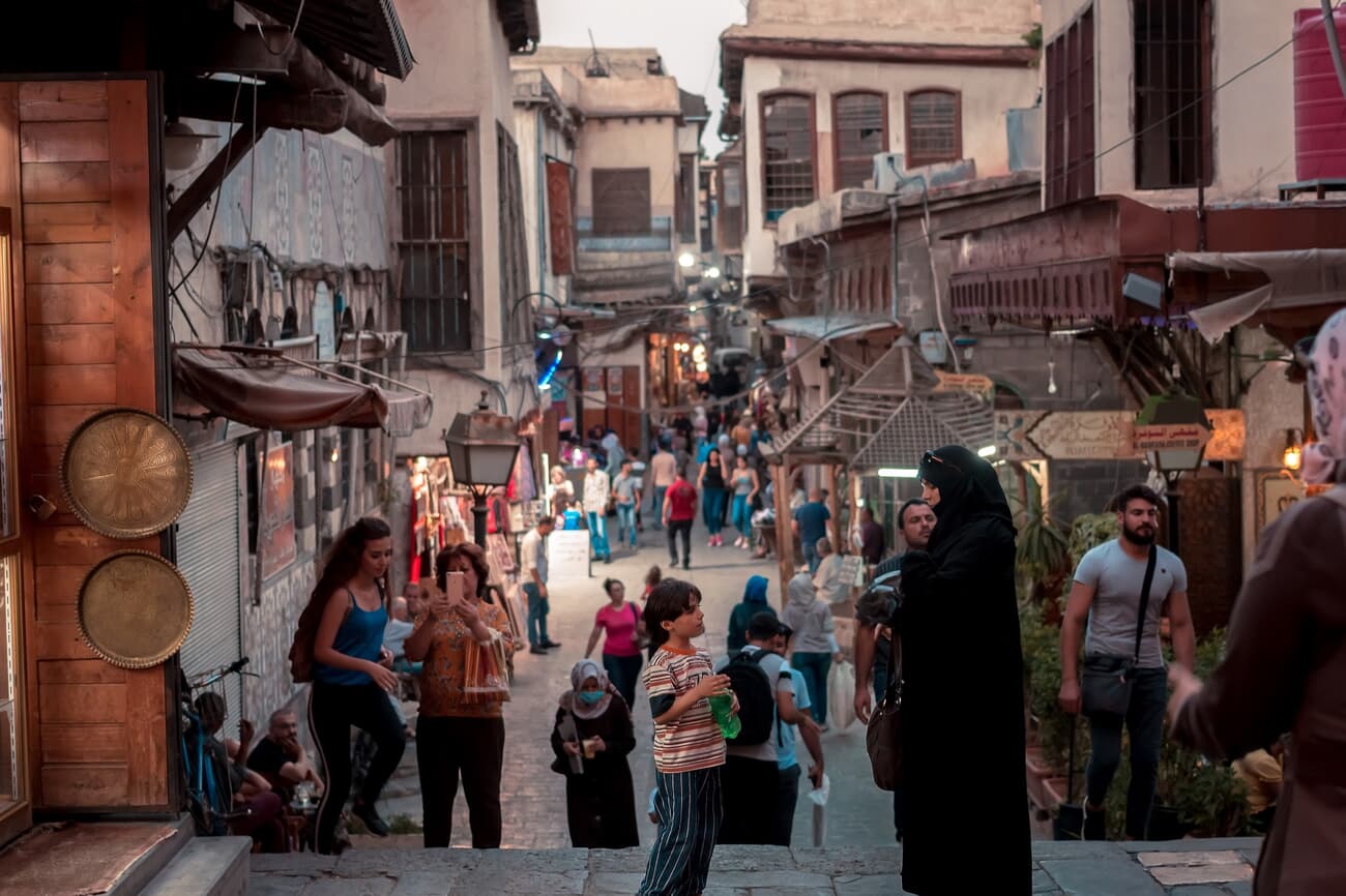 The lively streets of Damascus, an ever-changing tableau of local life