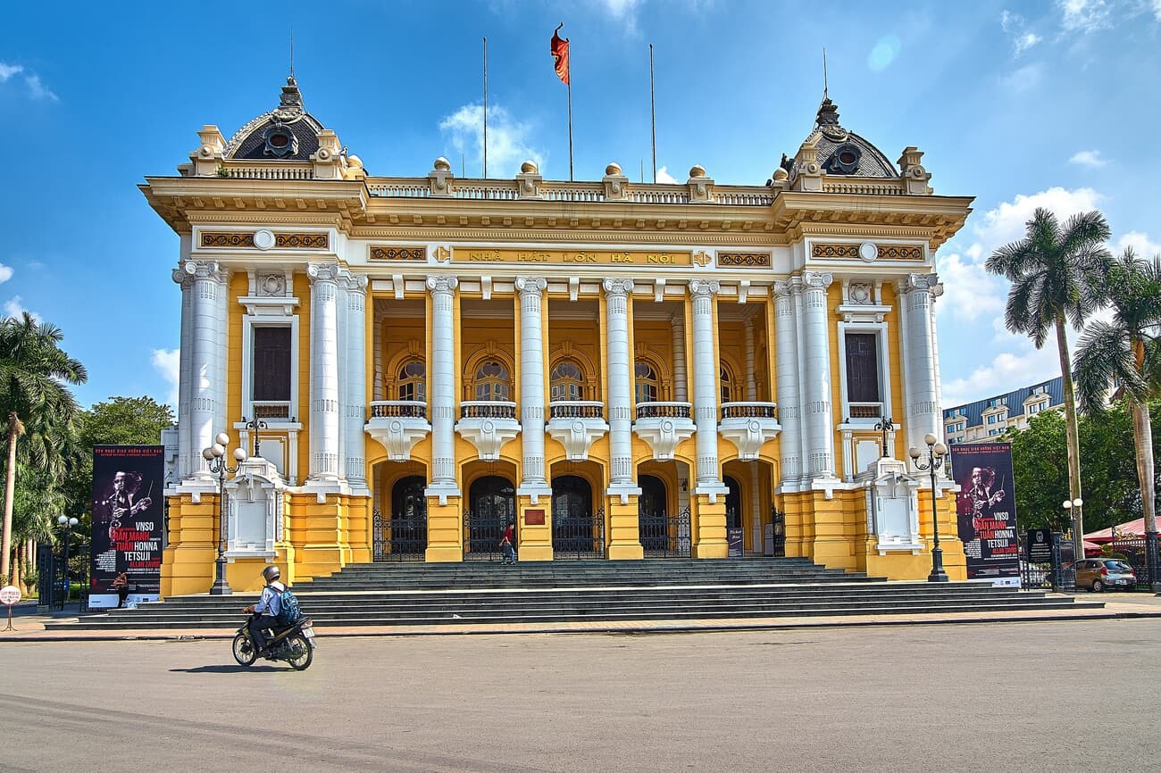 The Hanoi Opera House, a classic example of colonial-era grandeur