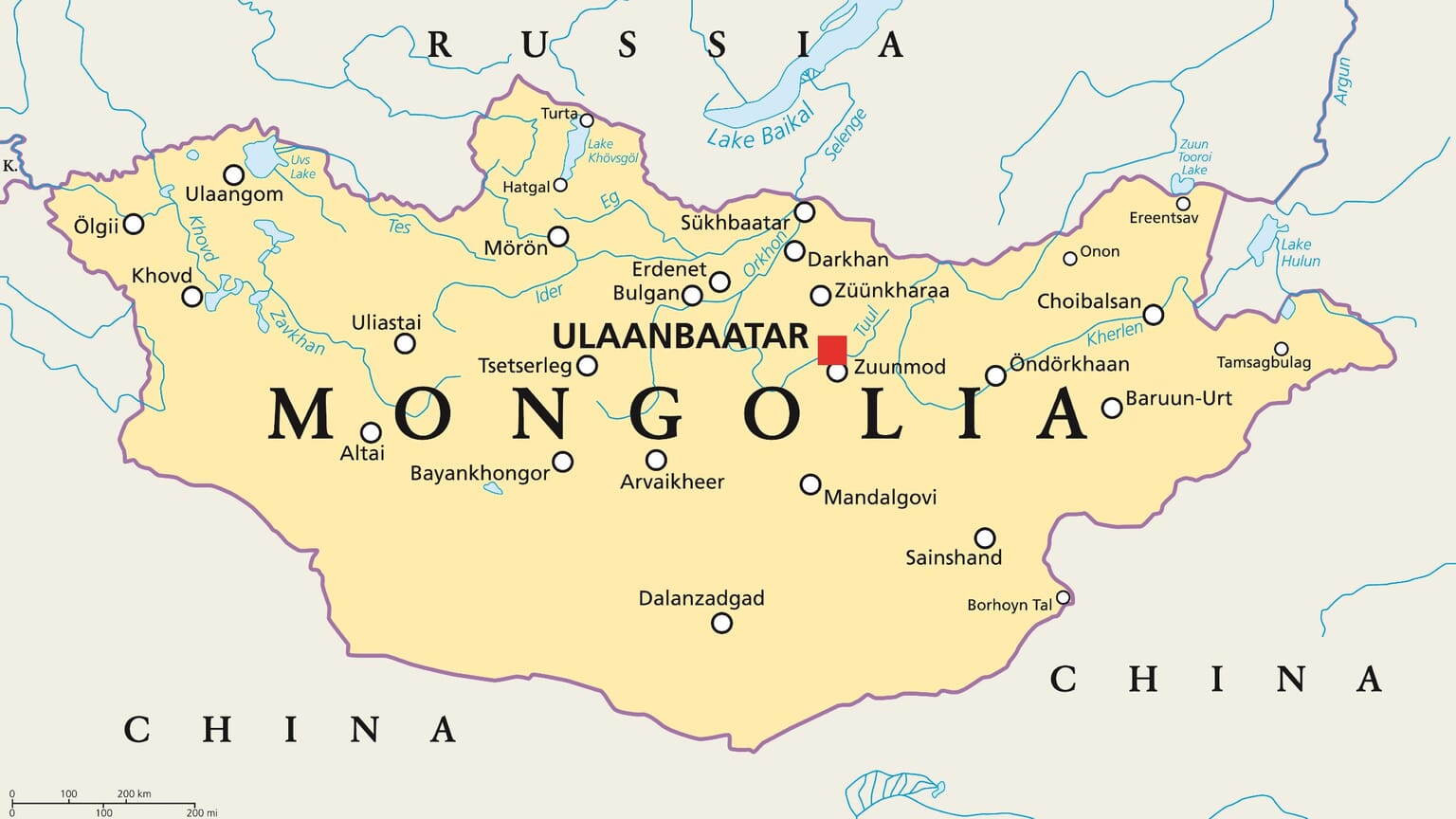 What is the Capital of Mongolia? Mappr