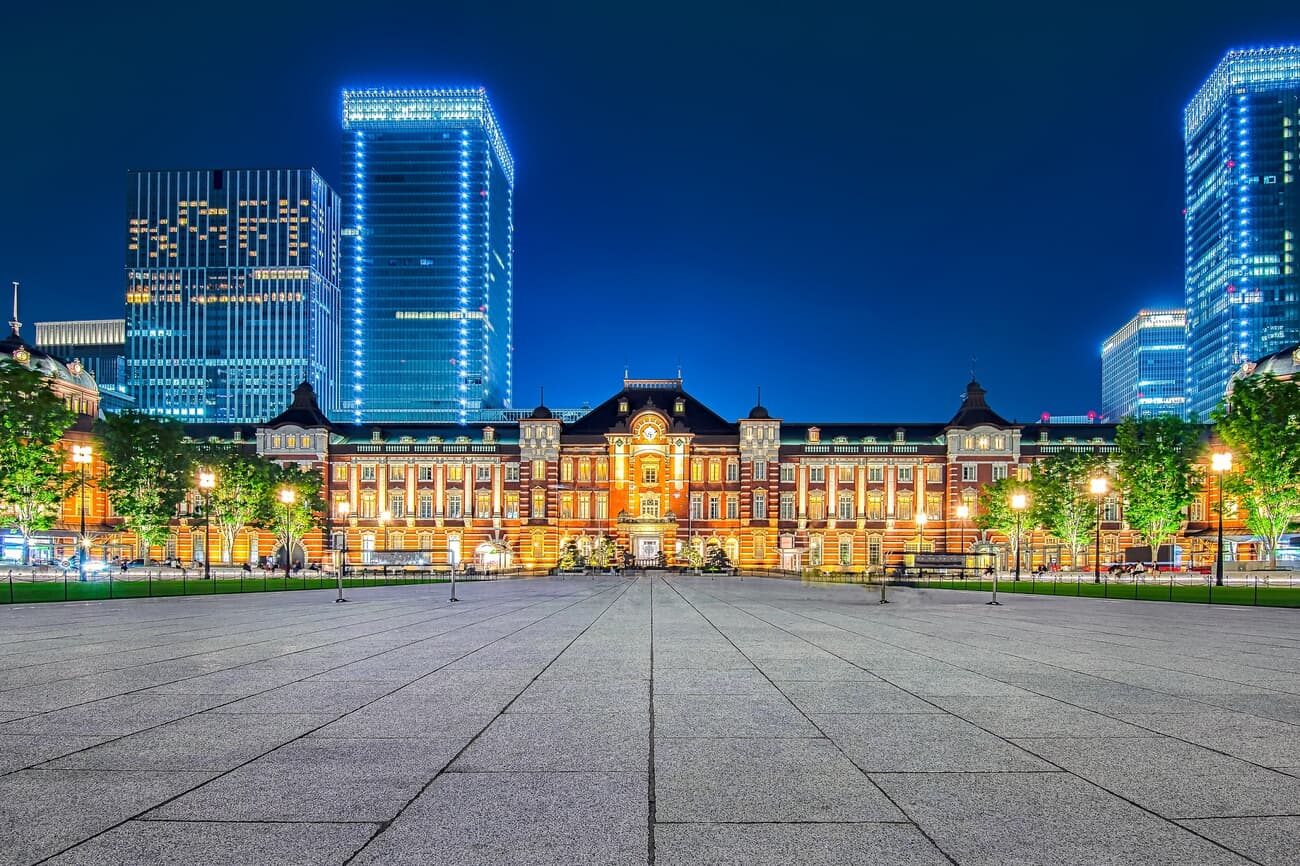 Tokyo Station in Marunouchi, originally constructed in 1914