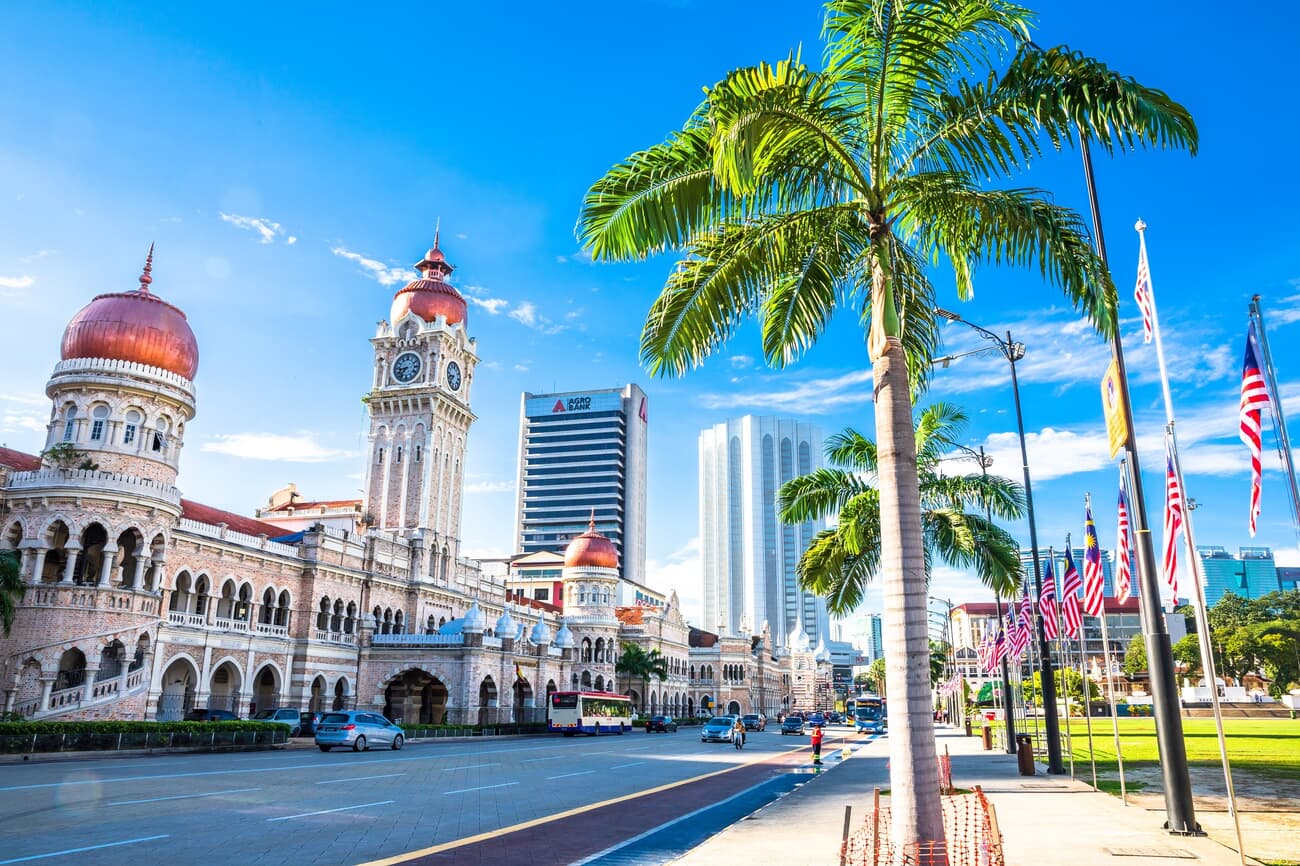 Kuala lumpur malaysia october 15 2018: front view of the sultan abdul samad