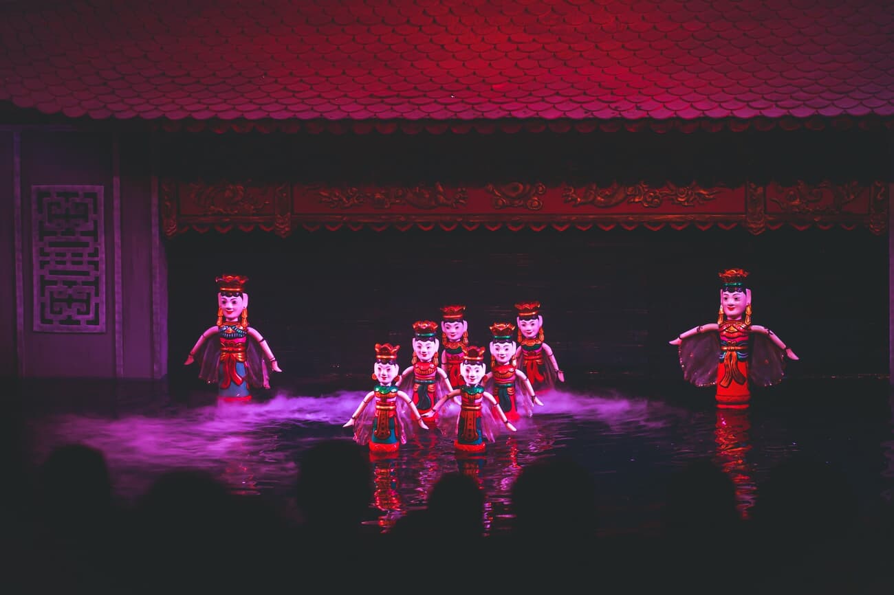 Water Puppet Show in the Water Puppet Theatre in Hanoi