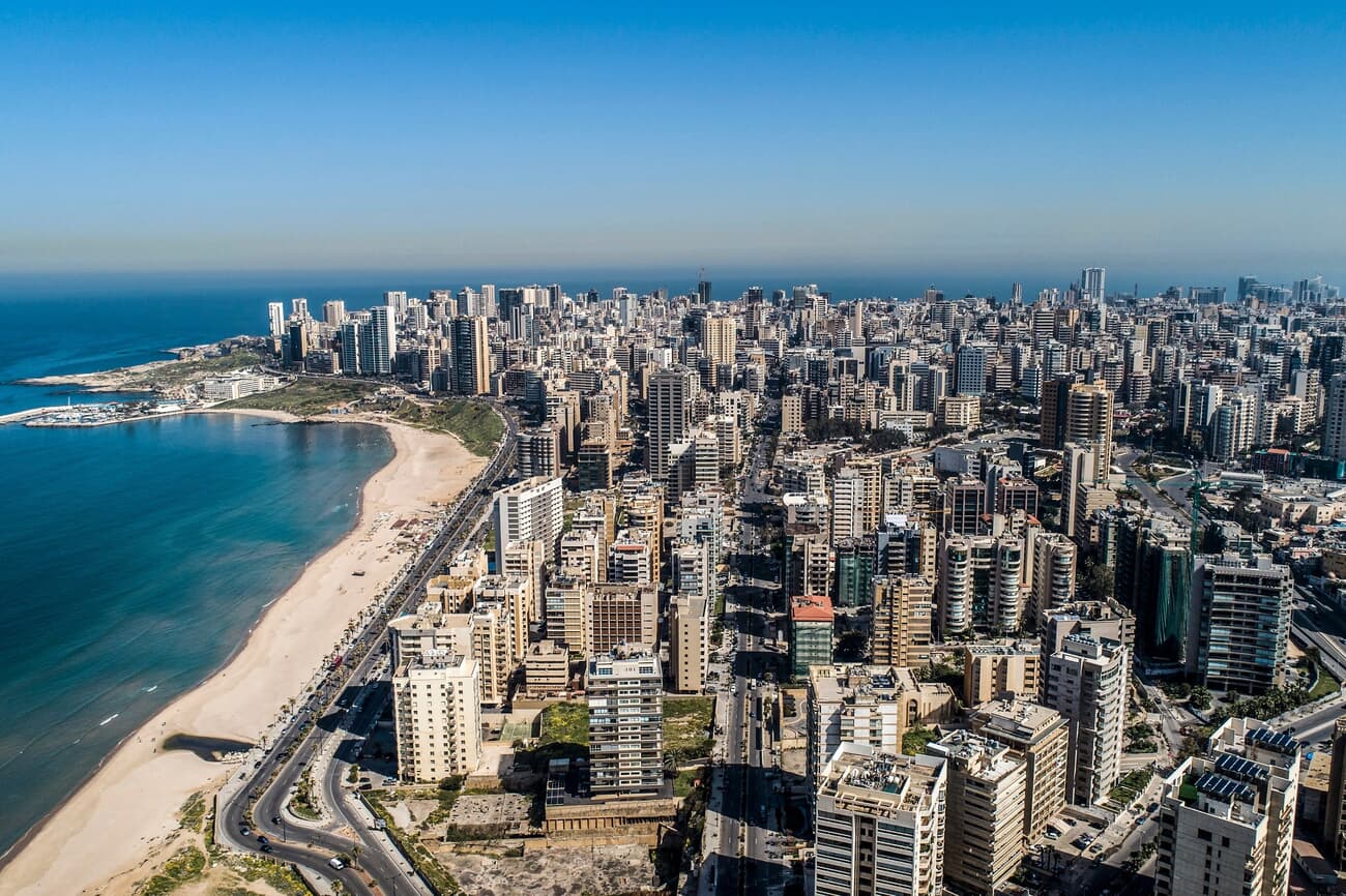 The grand cityscape of Beirut