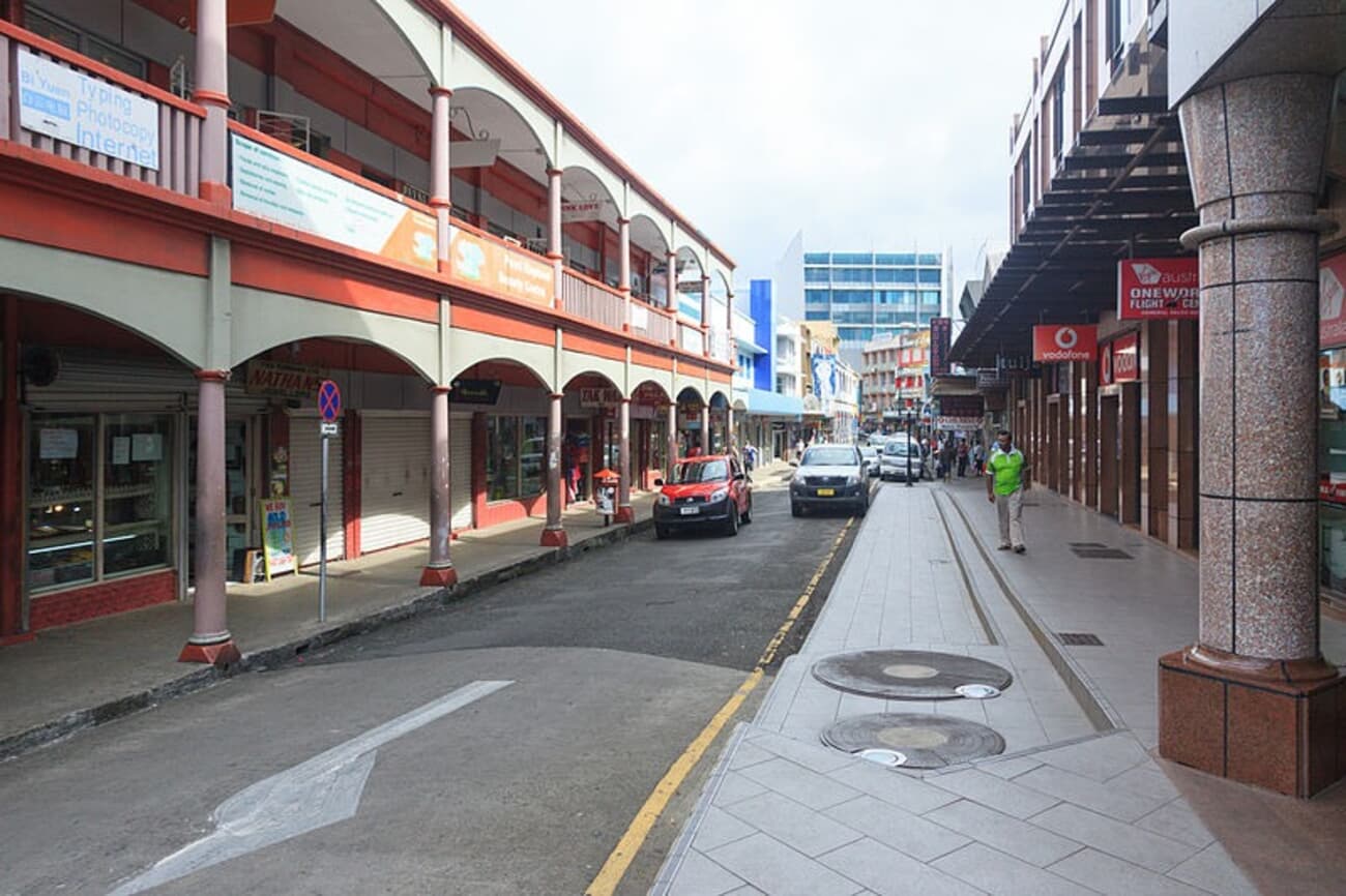 Cumming Street, a historical street named after early Fijian trader John Cumming
