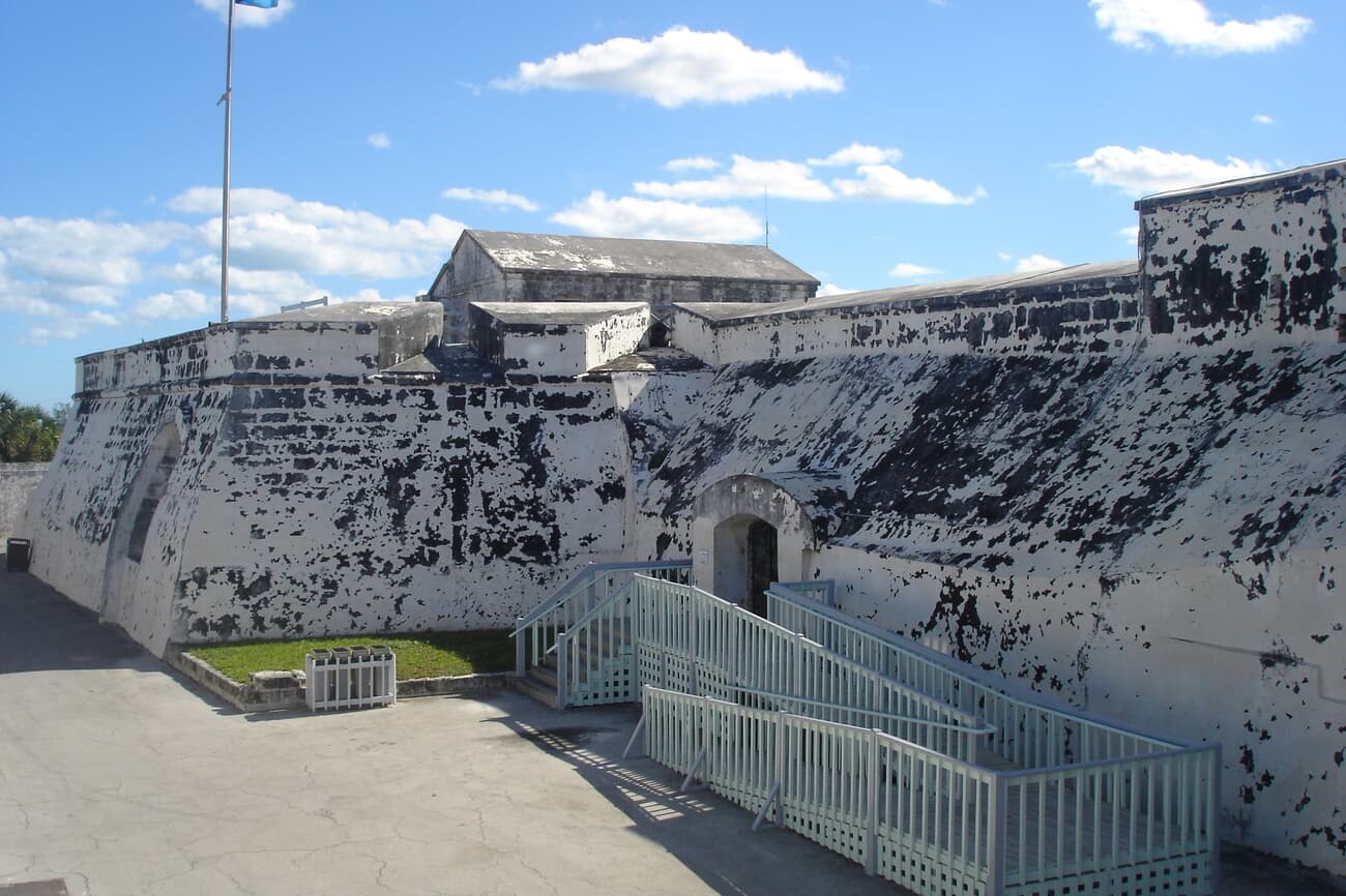 Fort Charlotte, completed in 1789, this fort never actually saw battle