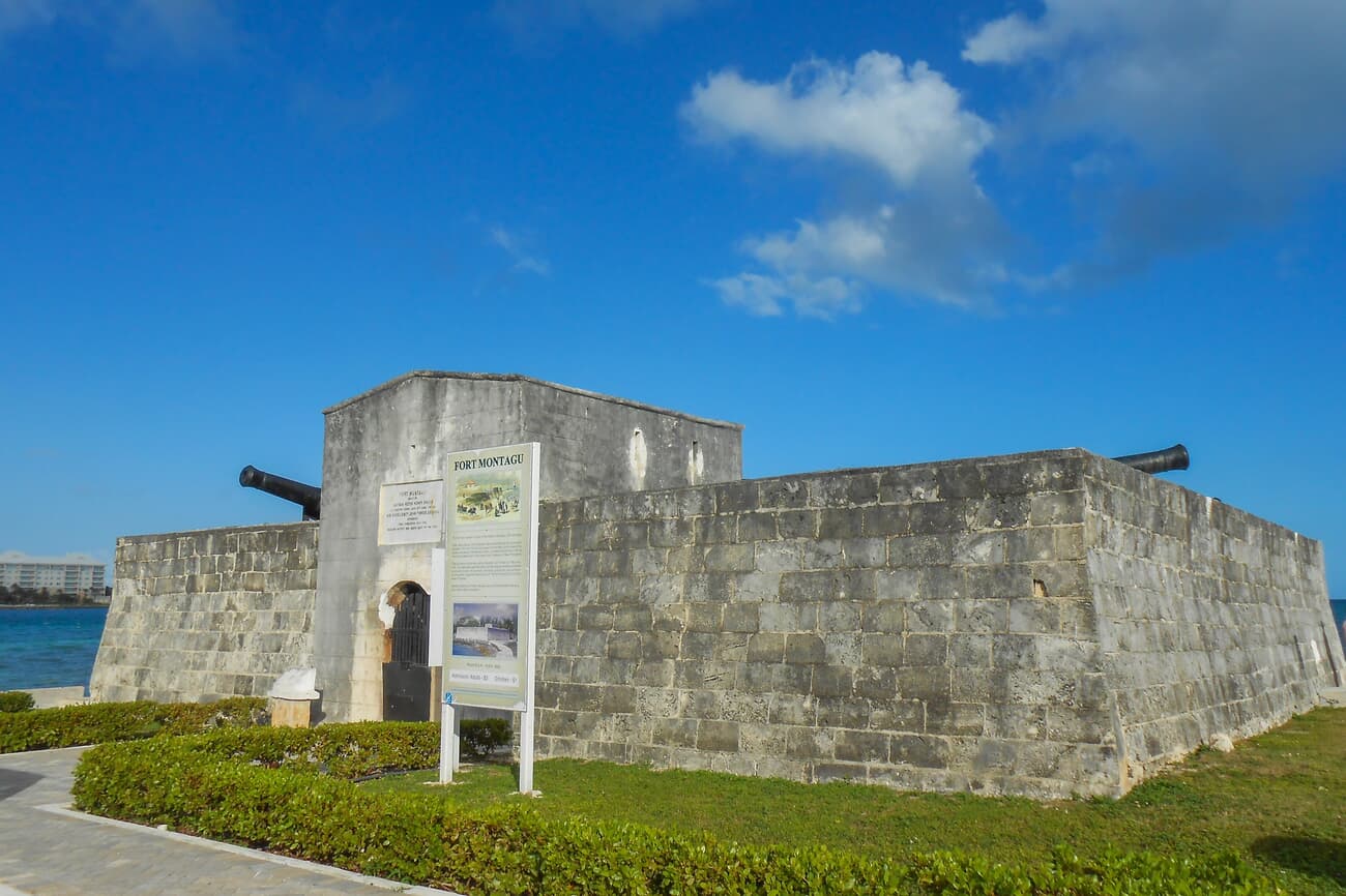 Fort Montagu, the oldest fort in Nassau that played a significant role in defending against Spanish invasions