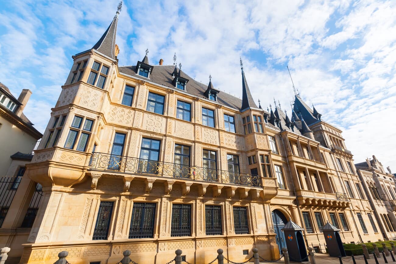 Grand Ducal Palace, built in the late 16th century, serves as the official residence of the Grand Duke of Luxembourg