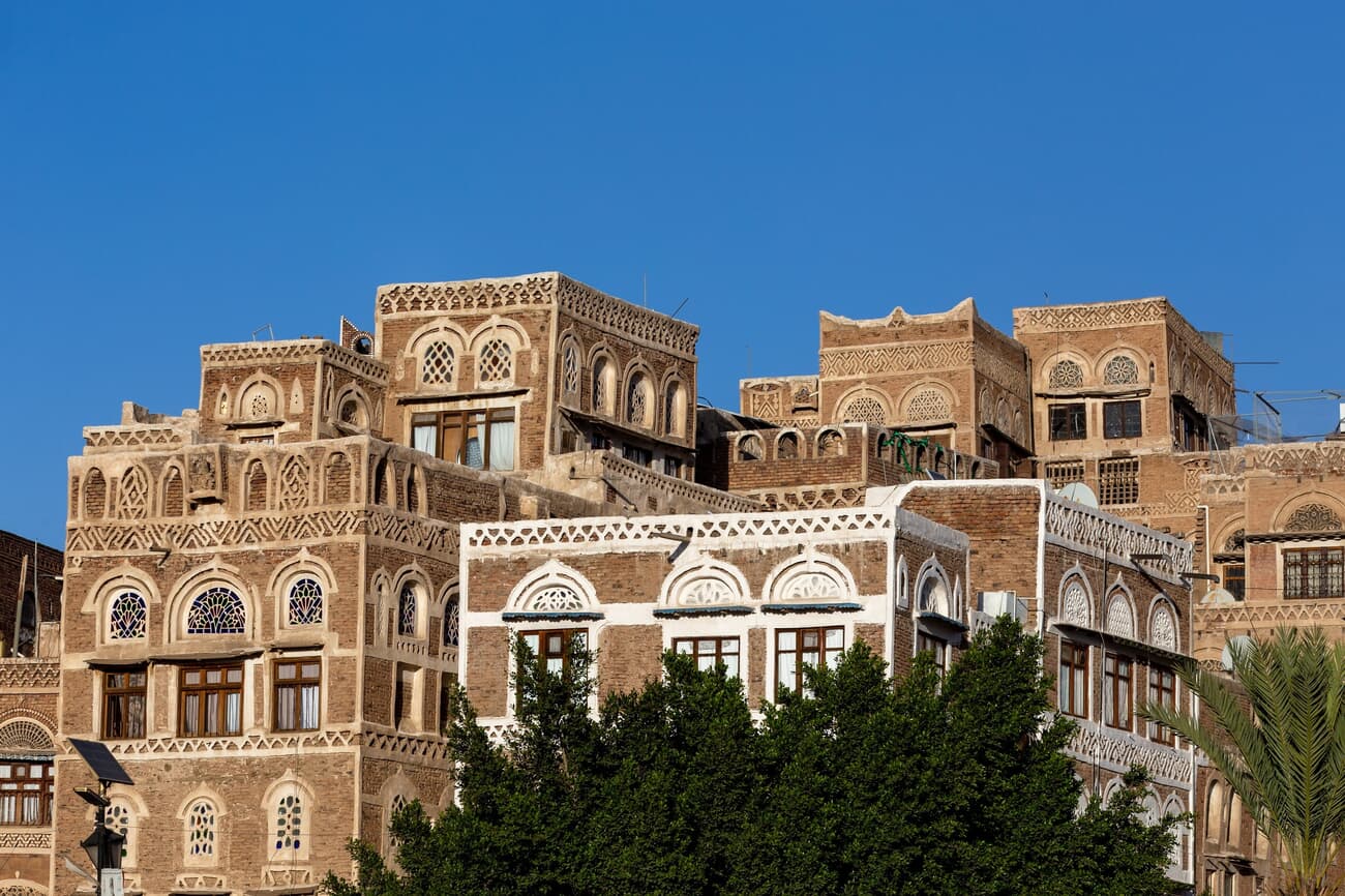 Traditional architecture buildings in Sana'a, dating back over 2,500 years