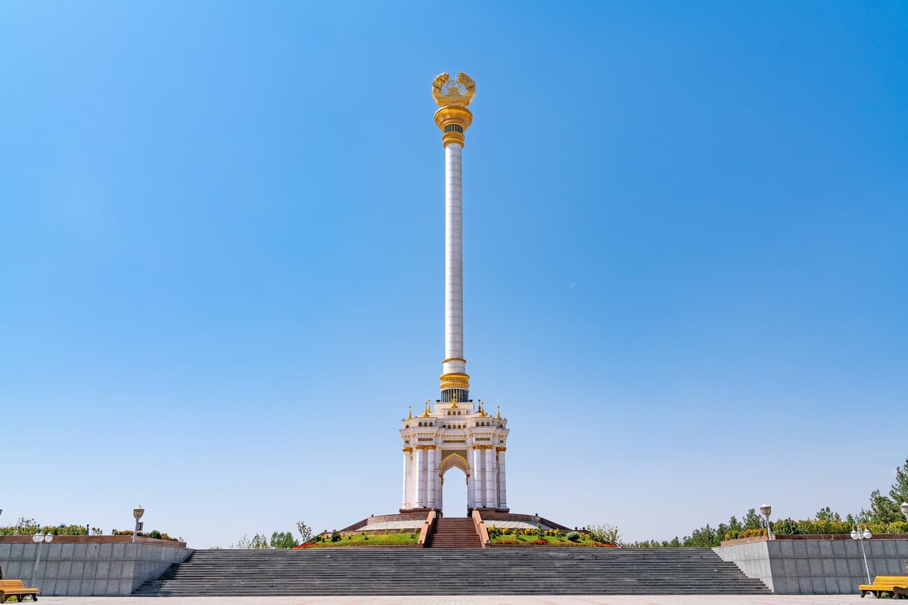 Erected to commemorate Tajikistan's independence from the Soviet Union in 1991