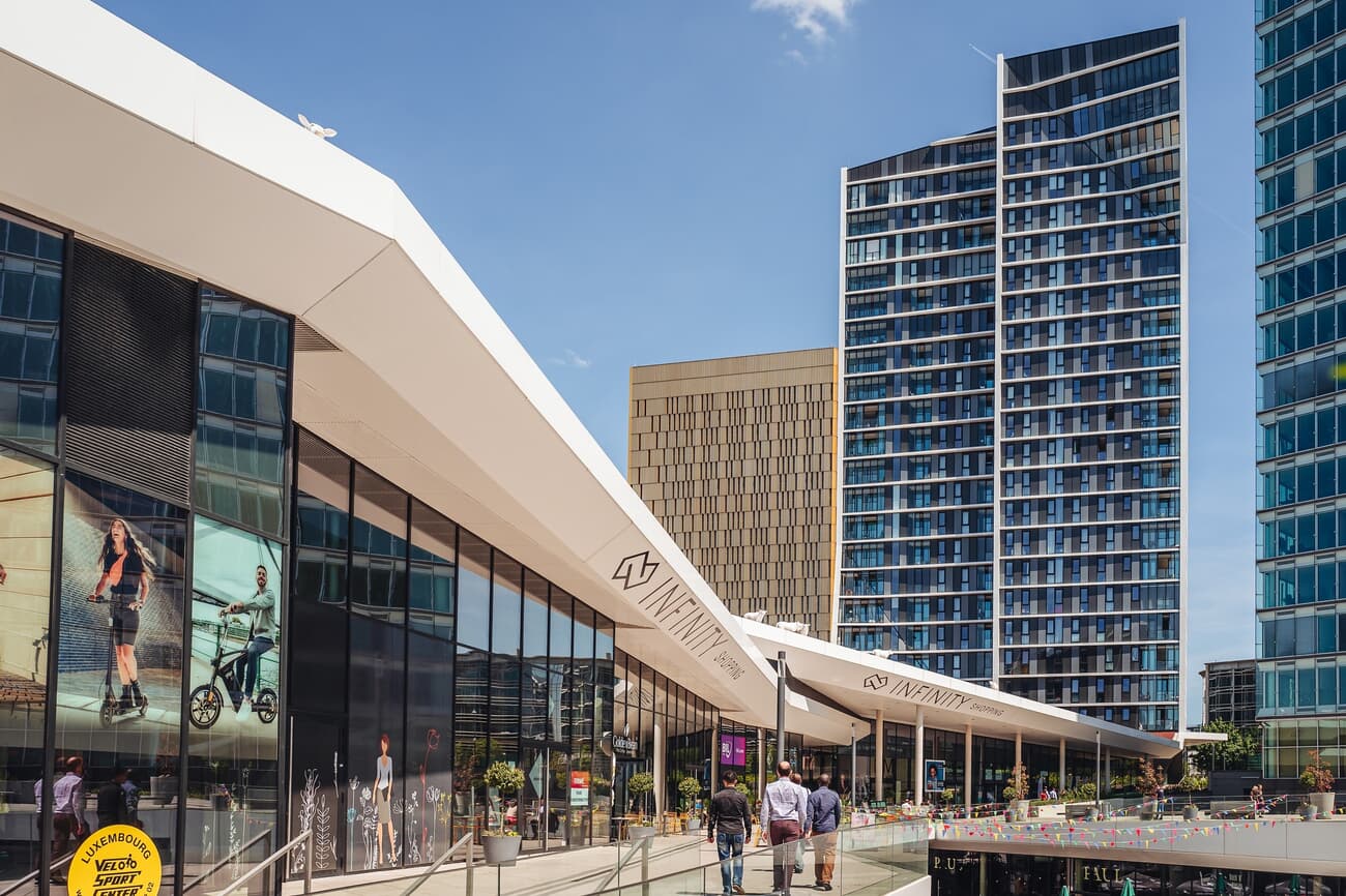 Kirchberg District in Luxembourg City, symbolizing Luxembourg's role in modern European governance