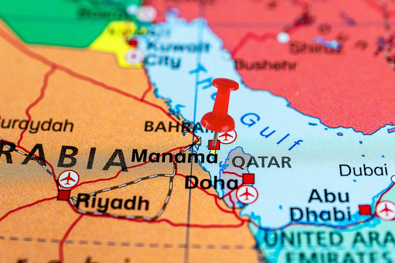 Bahrain Located What is the Capital of Bahrain? | Mappr