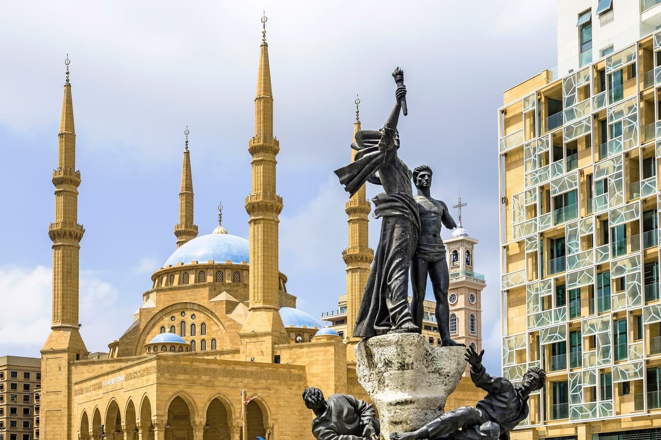 Historic monument in Martyrs' Square