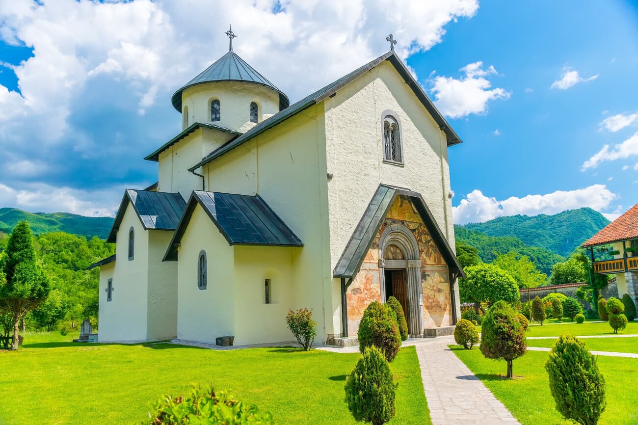 Moraca Monastery, founded in the 13th century by Prince Stefan Nemanjic