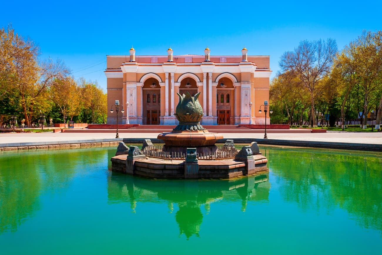 Navoi Opera Theatre, named after the famous Uzbek poet Alisher Navoi