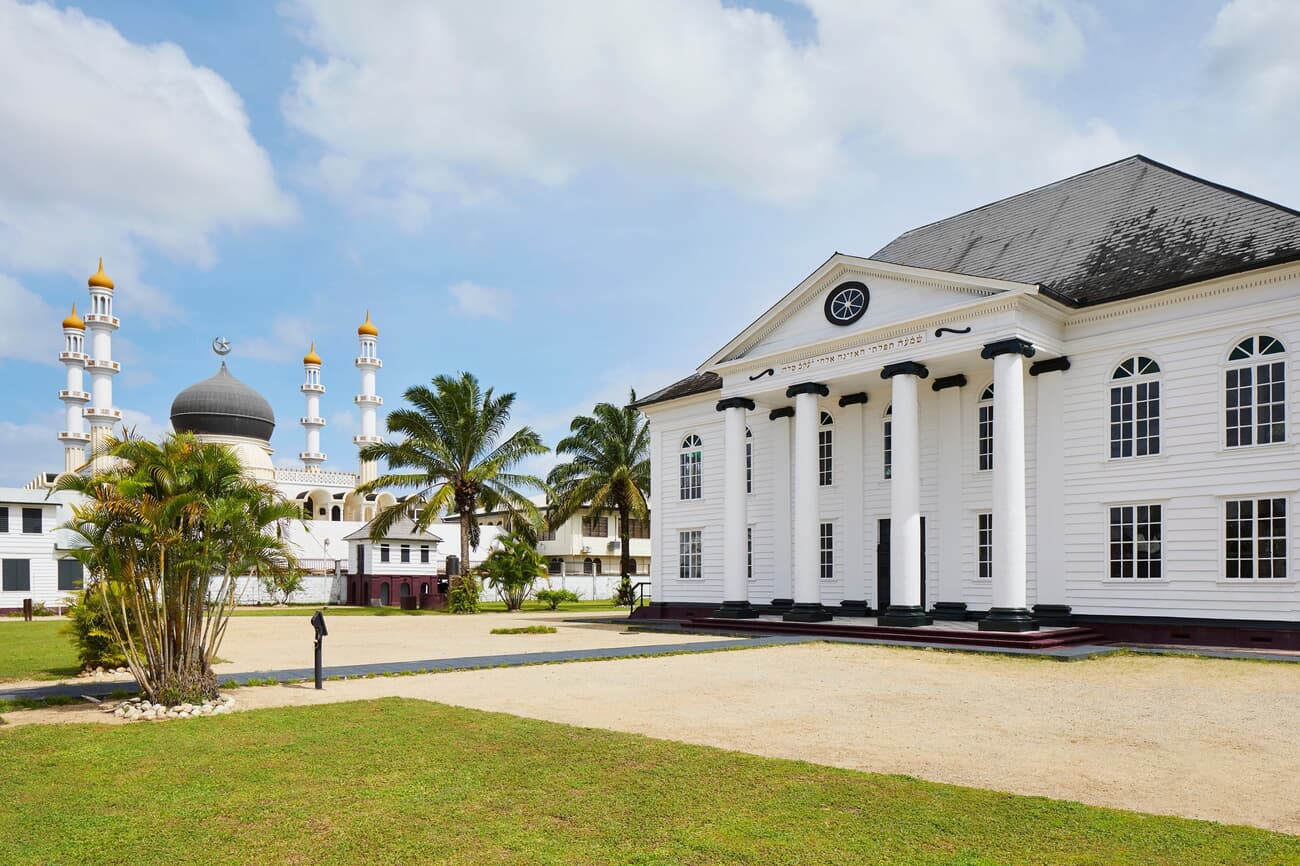 Neveh Shalom Synagogue, designed by J.F. Halfhide and completed in 1842