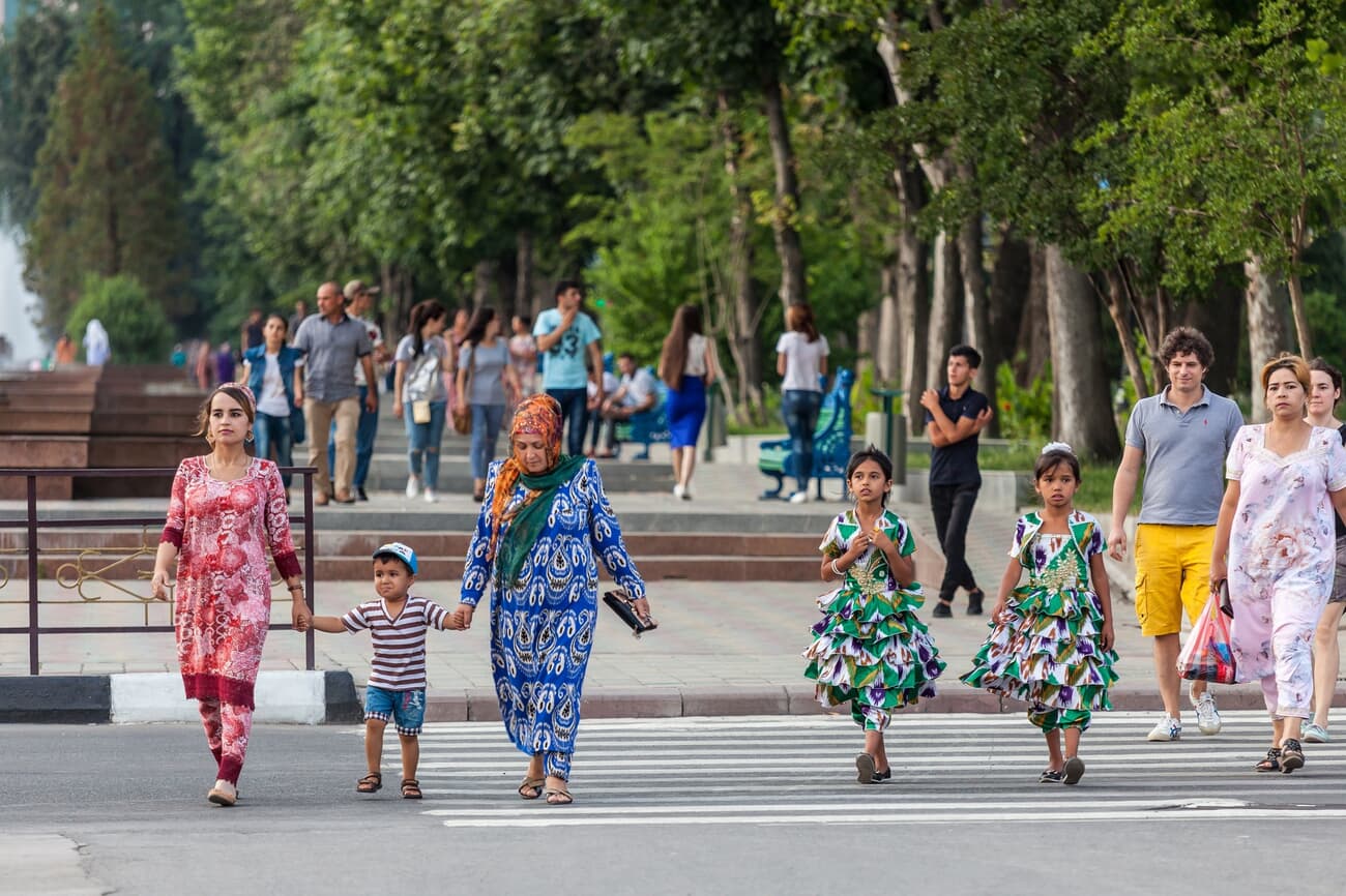 Dushanbe's pedestrian-friendly avenues