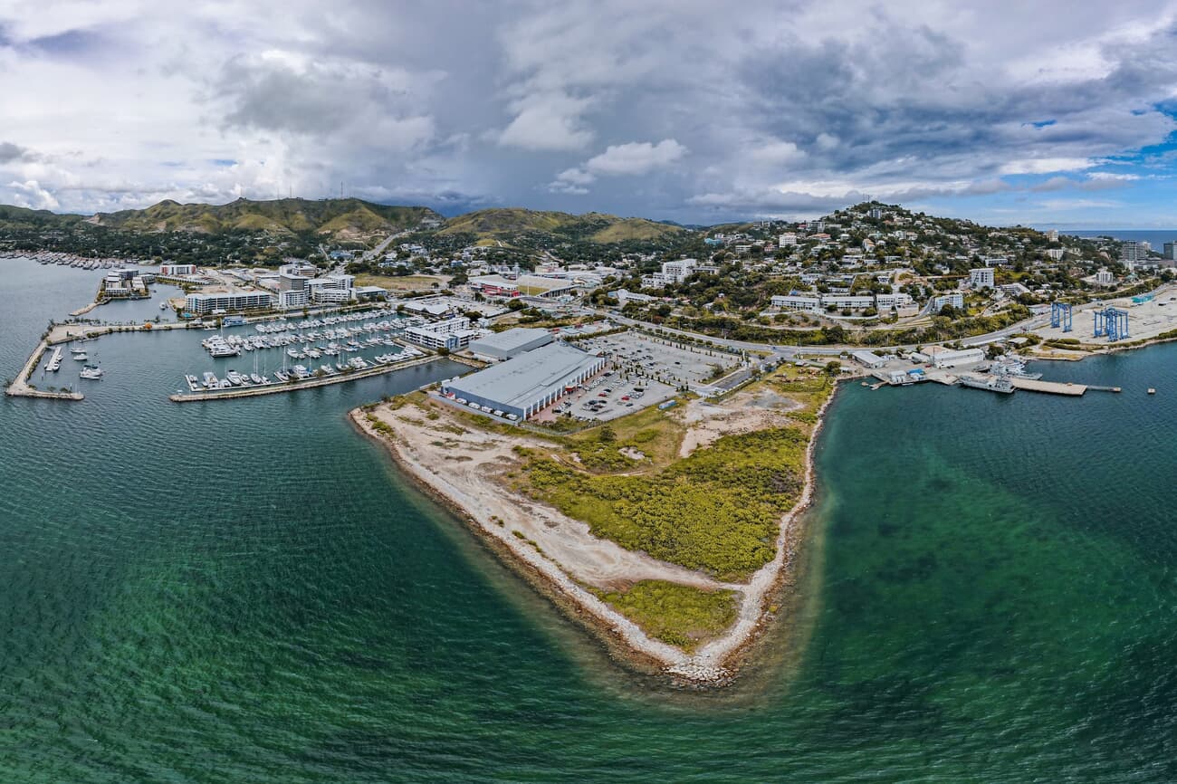 Port Moresby's geography, a compelling blend of rugged hills and coastal lowlands