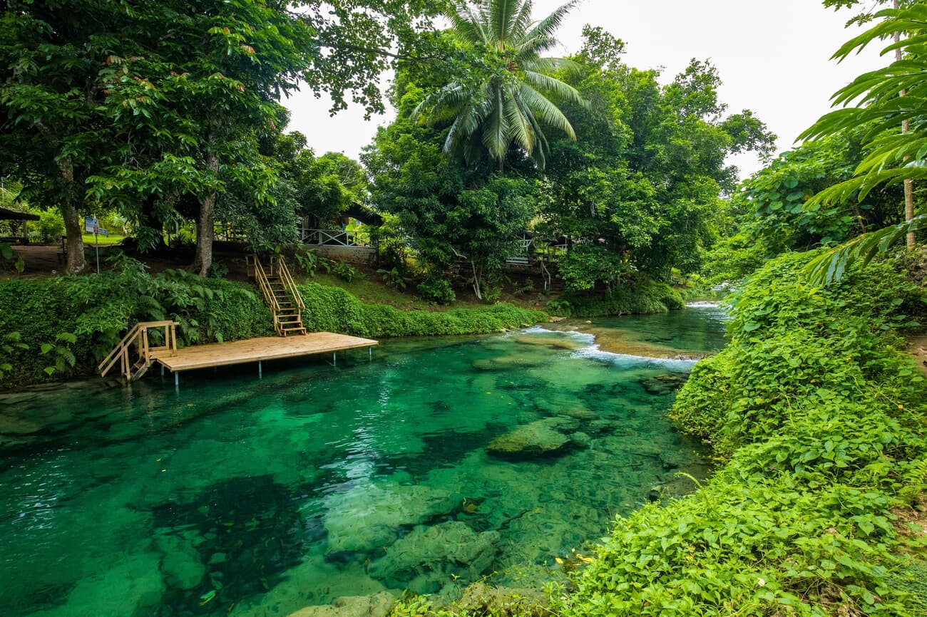 Rarru Rentapao Cascades, a natural wonder that features a series of waterfalls and pools amid lush vegetation