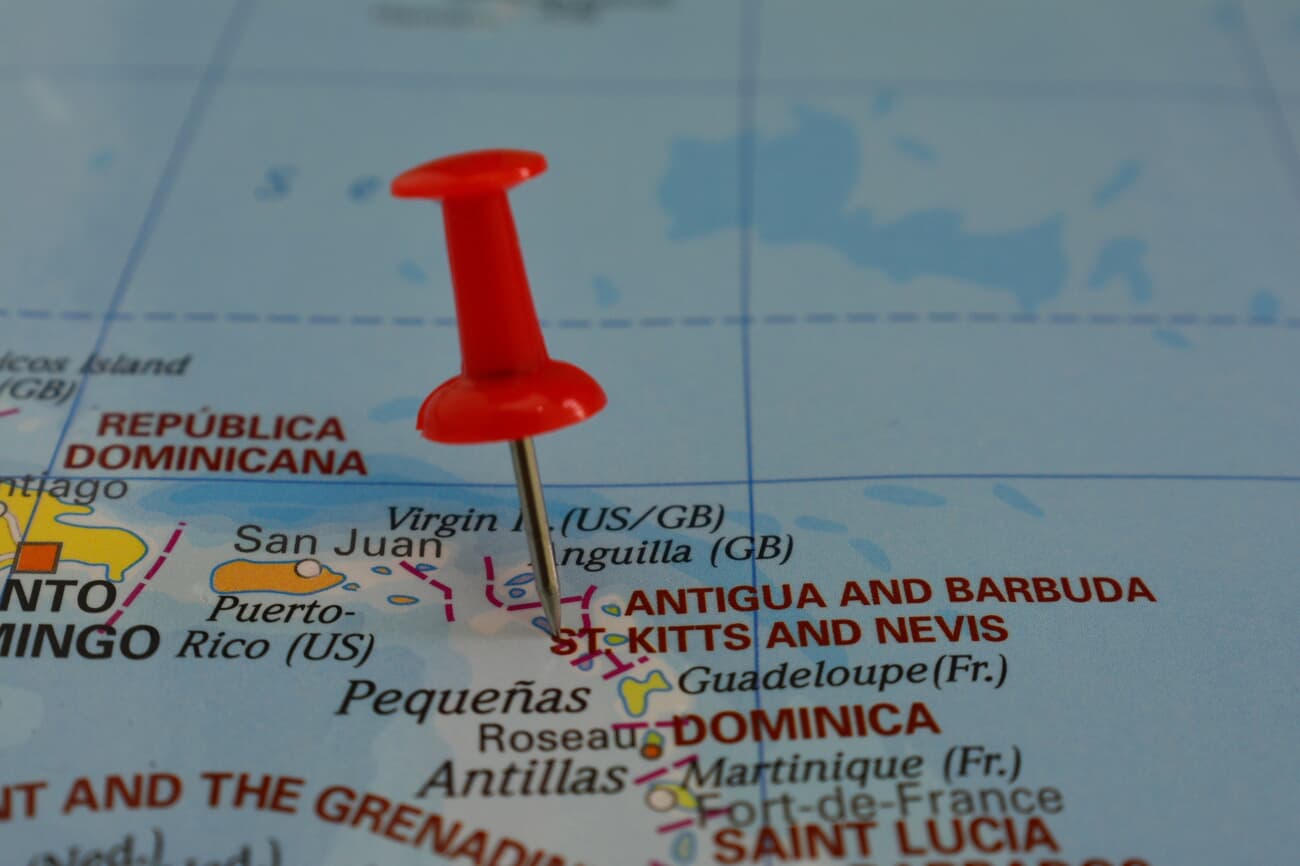 Location of Basseterre, Saint Kitts and Nevis
