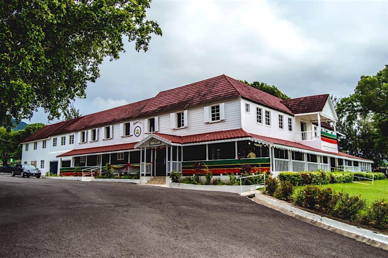 Saint Kitts Government House, established during British colonial rule