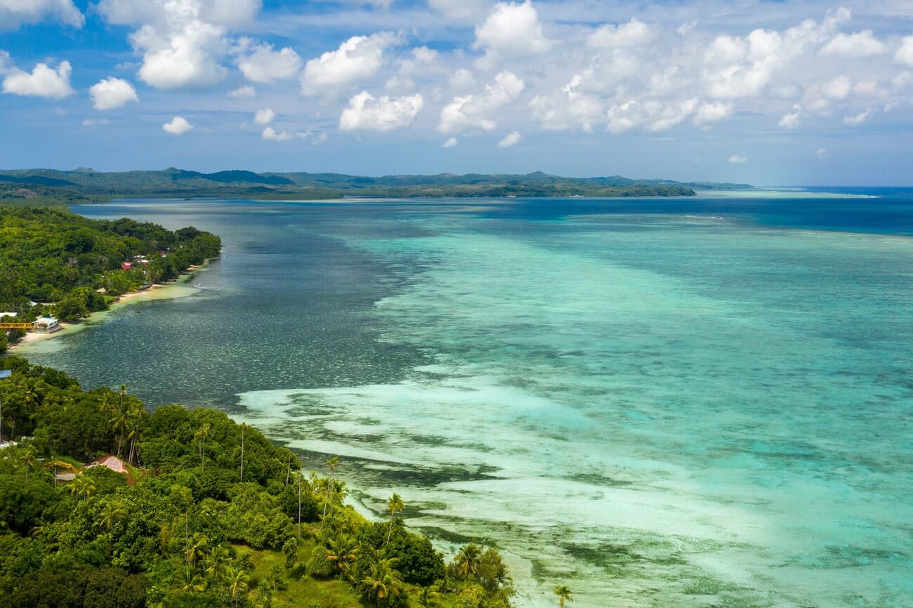 Seascape near Ngerulmud, part of the broader Palau Archipelago