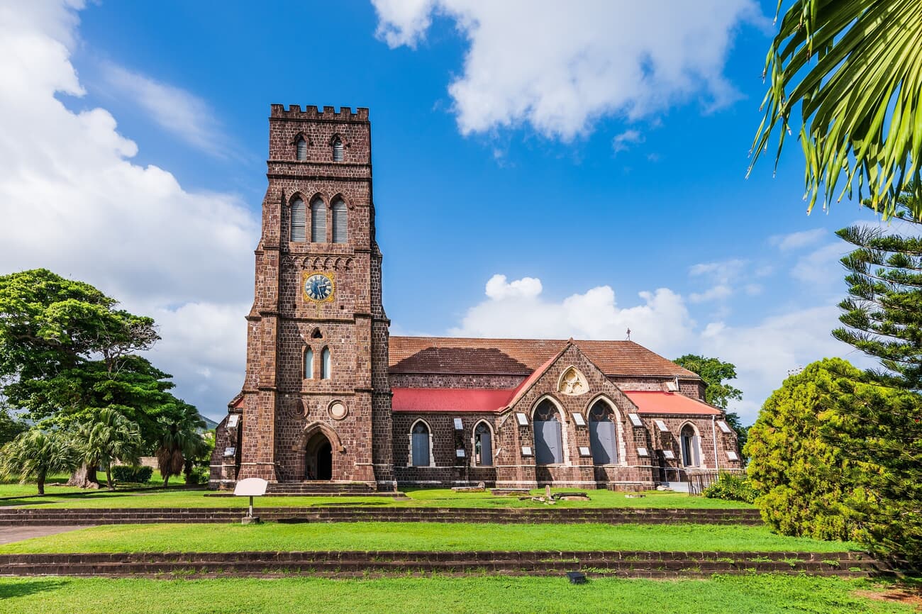 St. George's Anglican Church, originally built in the 17th century
