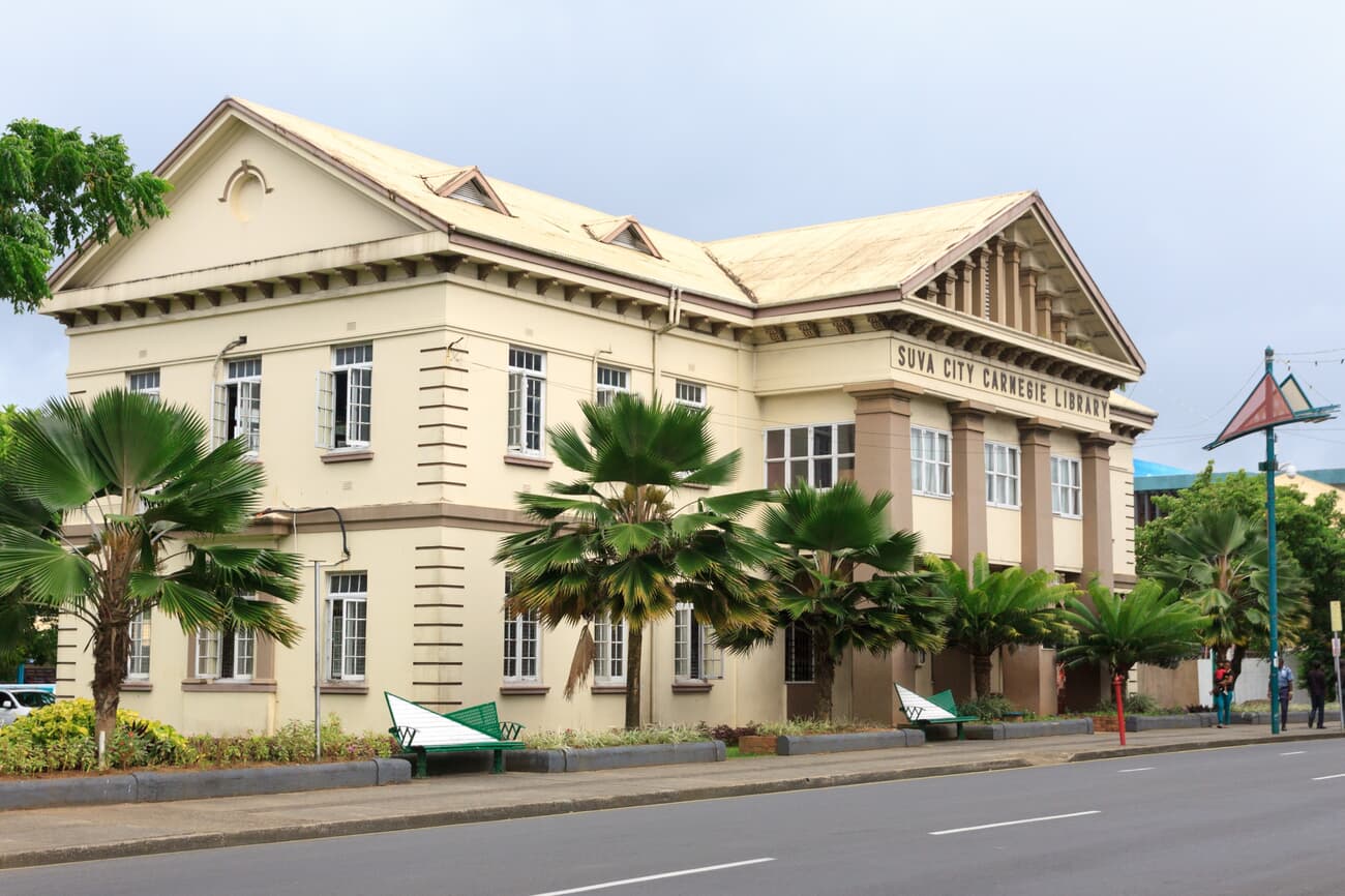 Suva City Carnegie Library, founded in 1909