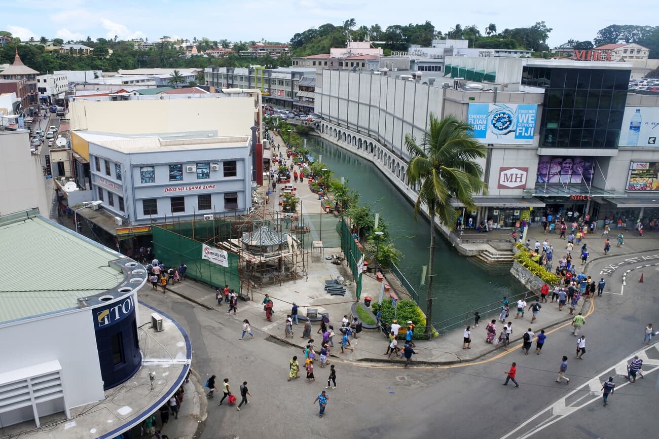 Commercial area in Suva