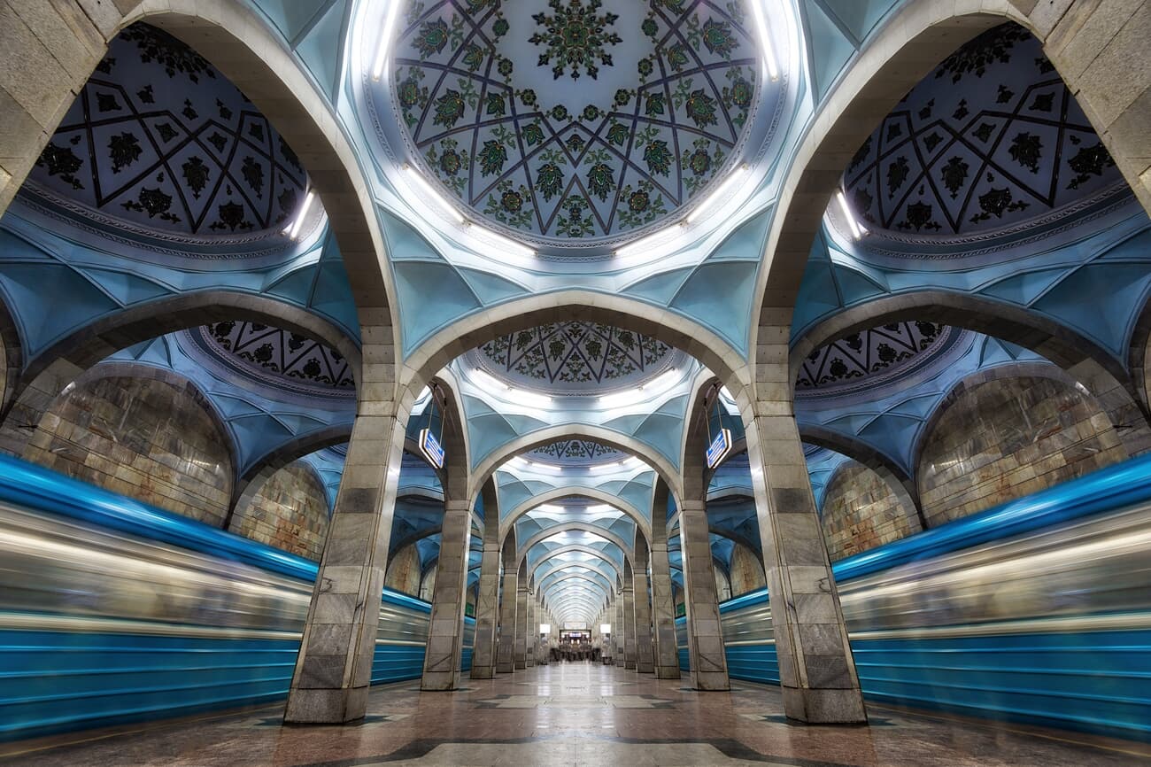 Tashkent Metro Stations renowned for its ornate station designs