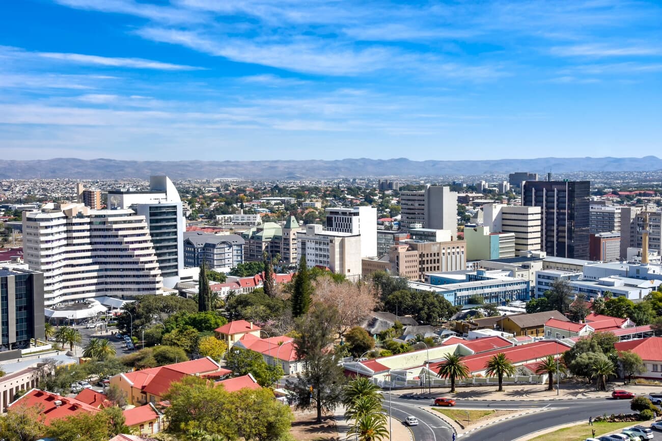 Commercial area in Windhoek