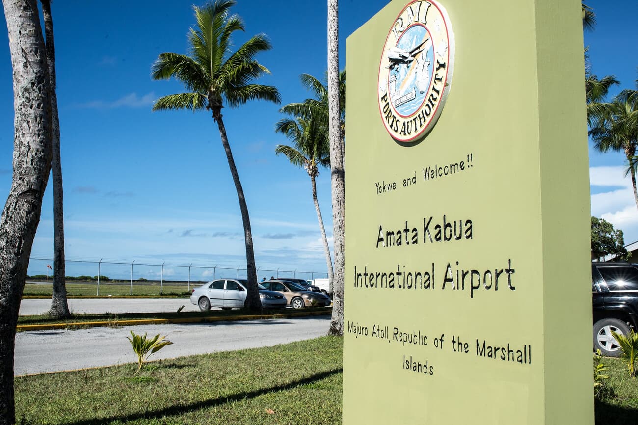 Amata Kabua Airport, originally constructed during World War II by Japanese forces